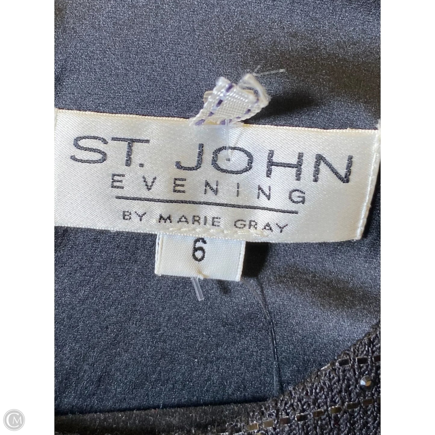 Dress Party Long By St. John In Black, Size: S