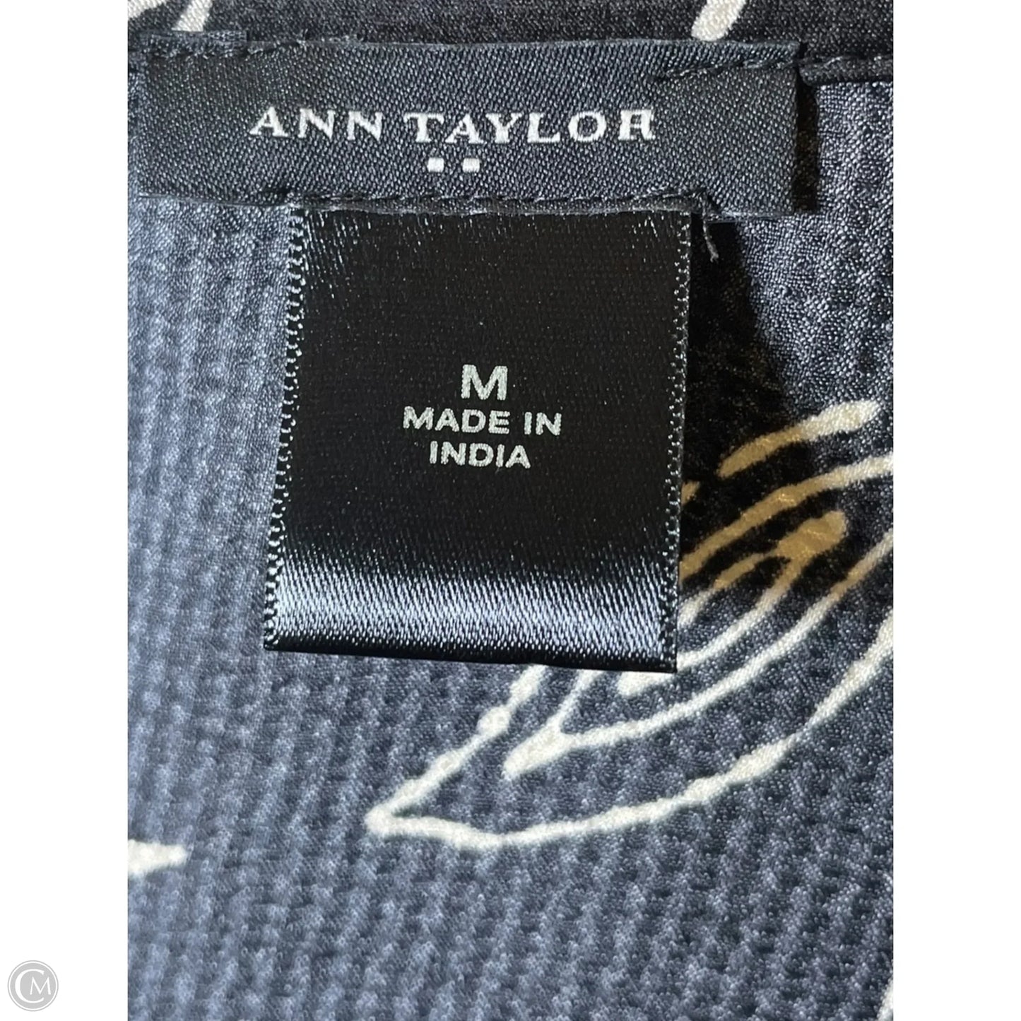 Dress Casual Midi By Ann Taylor In Black & White, Size: M