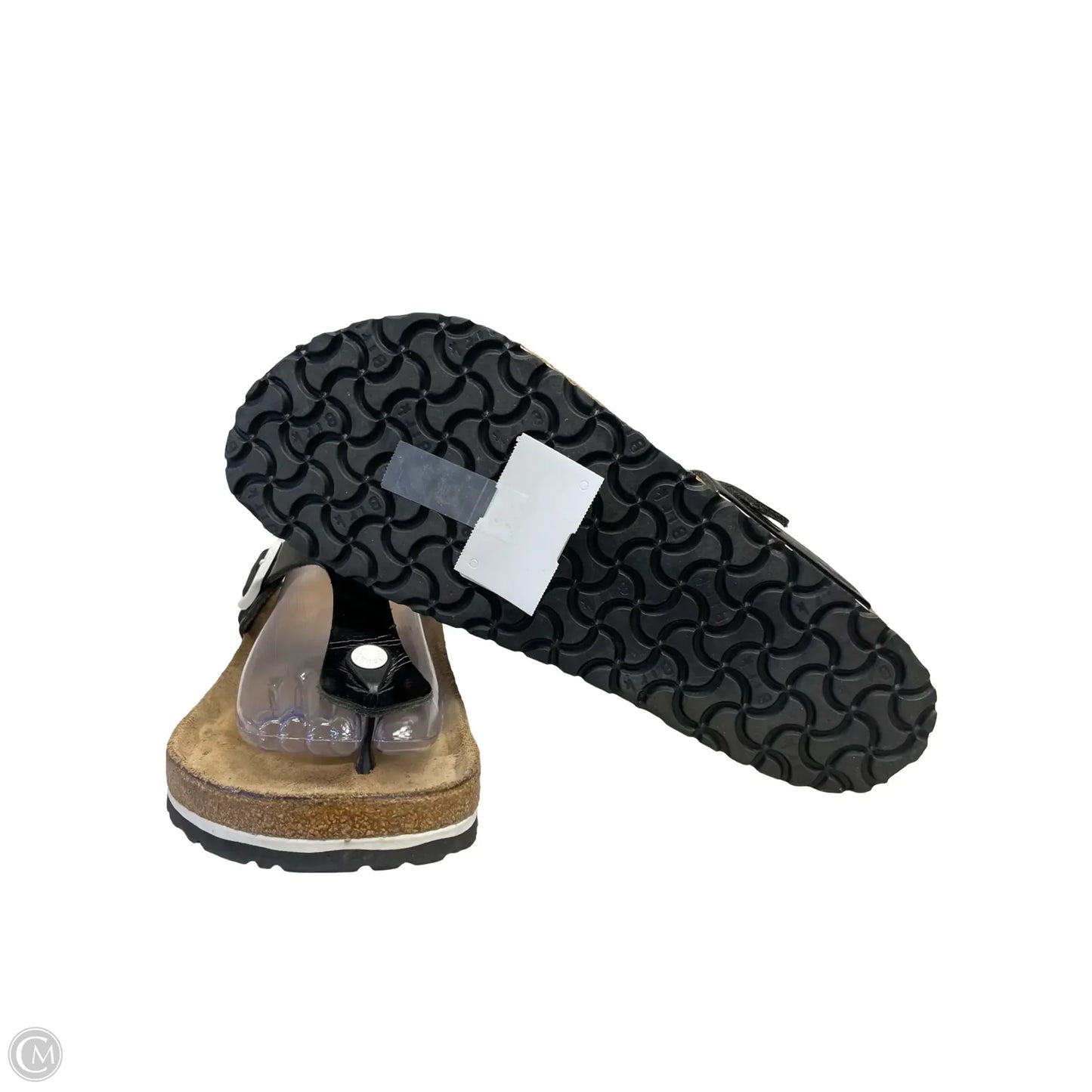 Sandals Flats By Birkenstock In Black, Size: 11