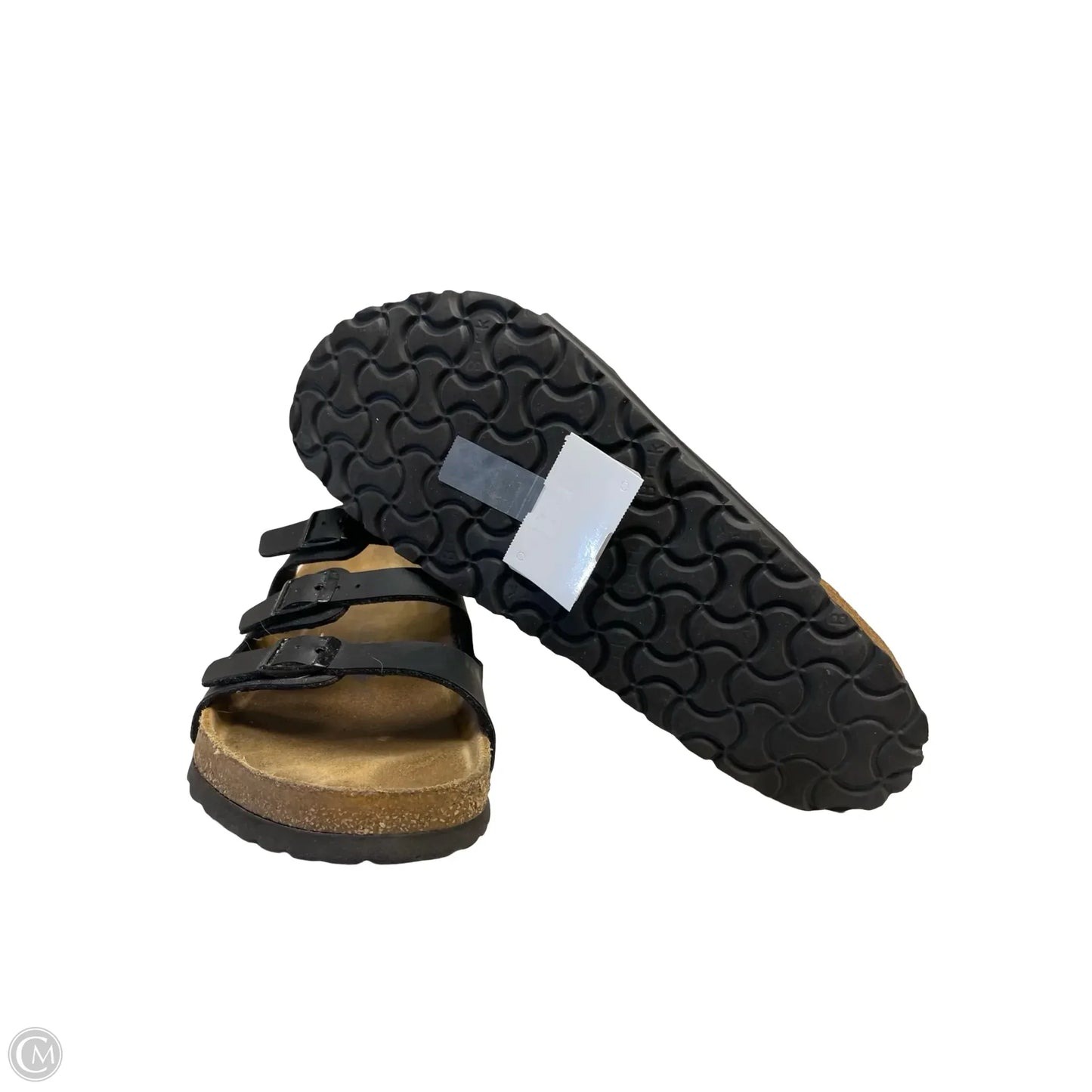 Sandals Flats By Birkenstock In Black, Size: 11