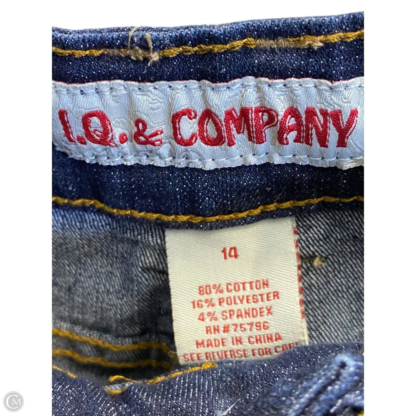 Jeans Straight By Clothes Mentor In Blue Denim, Size: 14