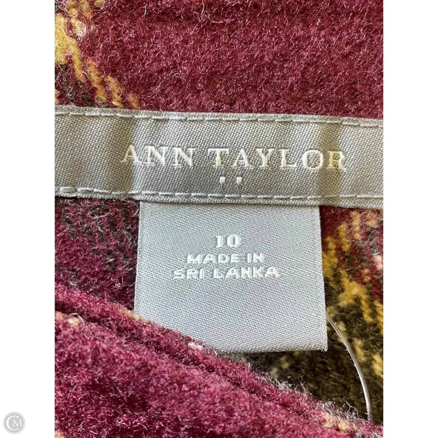 Skirt Midi By Ann Taylor In Plaid Pattern, Size: 10