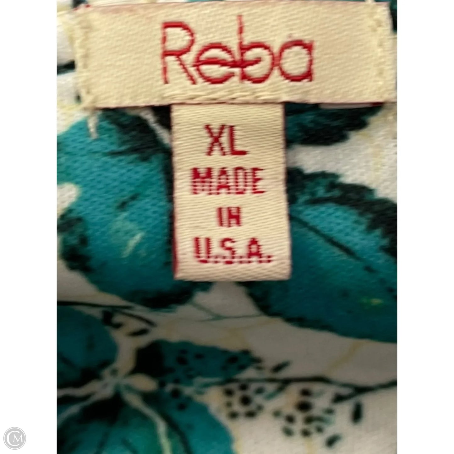 Blouse Short Sleeve By Reba In Floral Print, Size: Xl