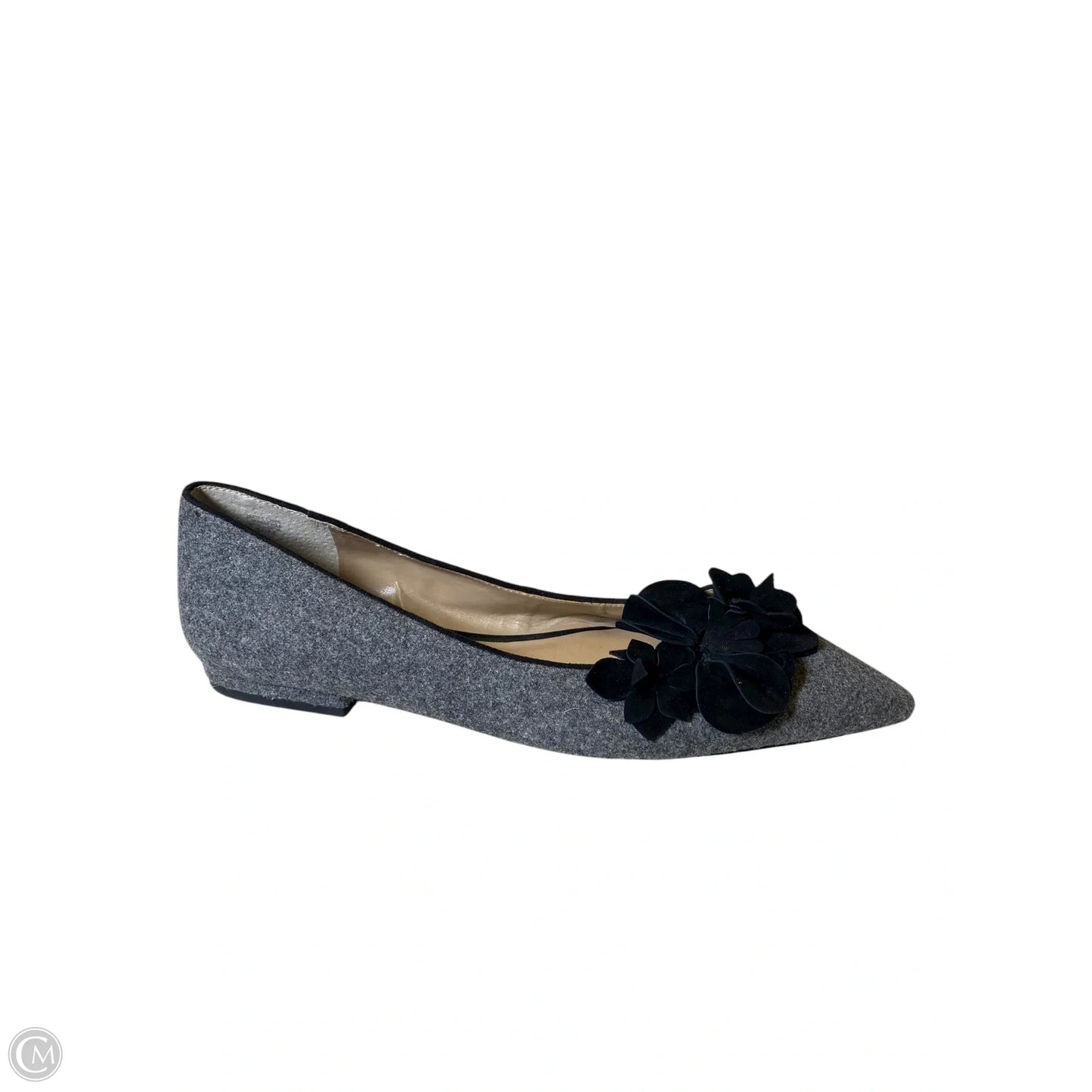 Shoes Flats By Ann Taylor In Black & Grey, Size: 10