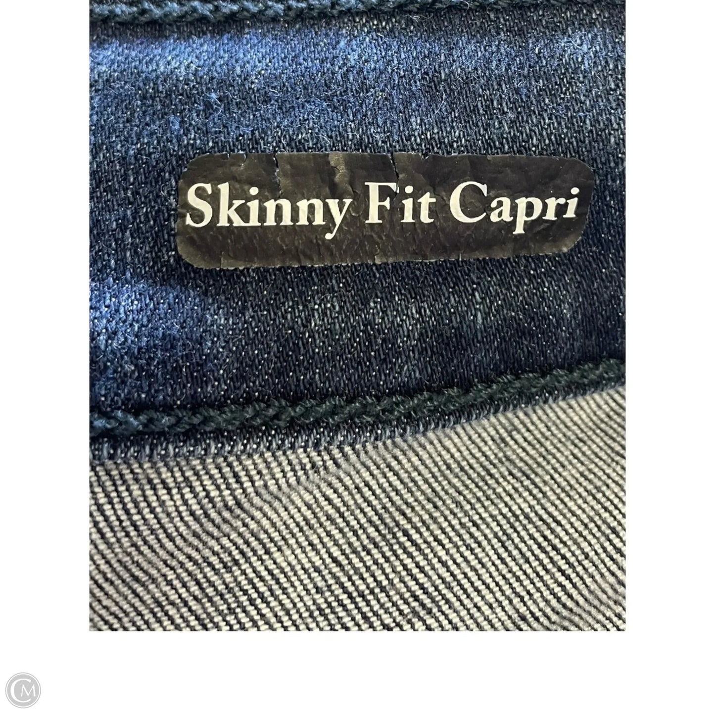 Jeans Cropped By Judy Blue In Blue Denim, Size: 14