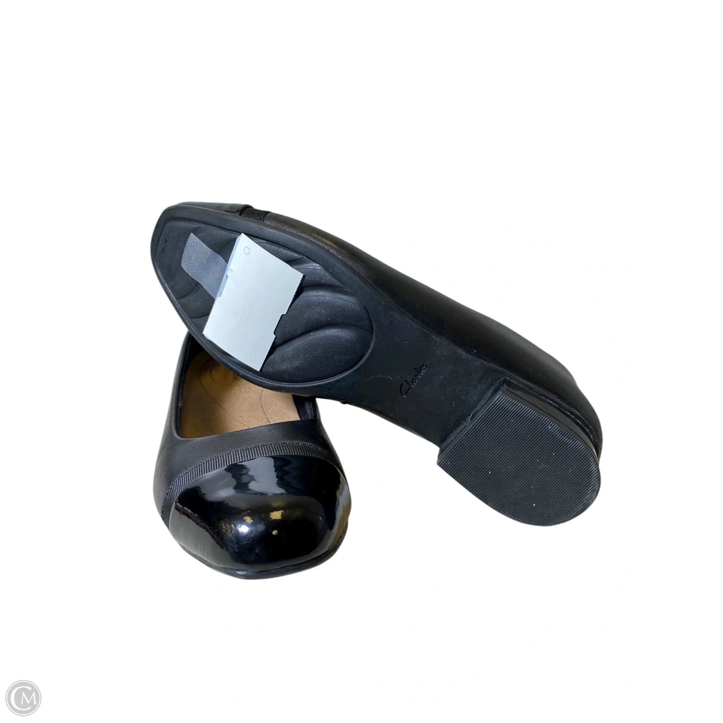 Shoes Flats By Clarks In Black, Size: 8