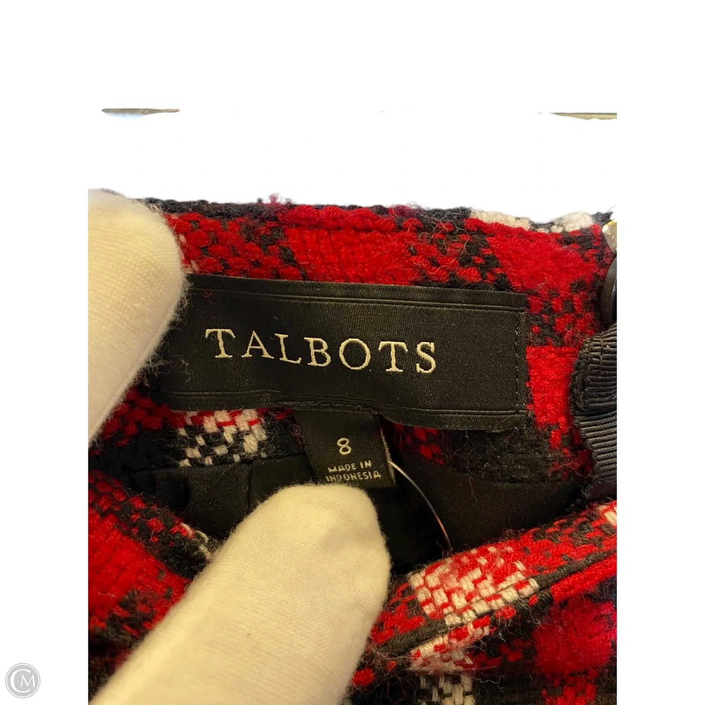 Skirt Midi By Talbots In Plaid Pattern, Size: 8
