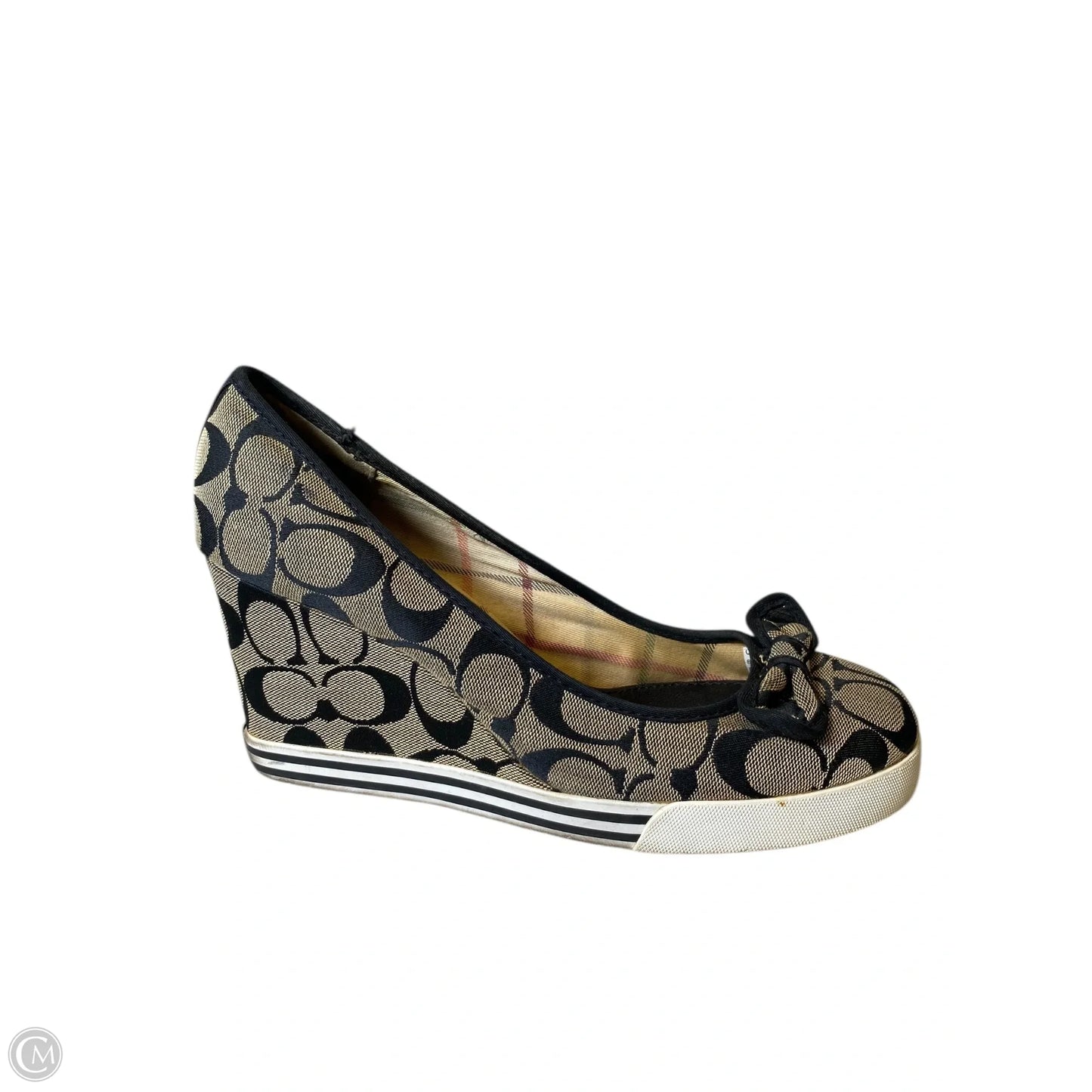 Shoes Designer By Coach In Black & Cream, Size: 10