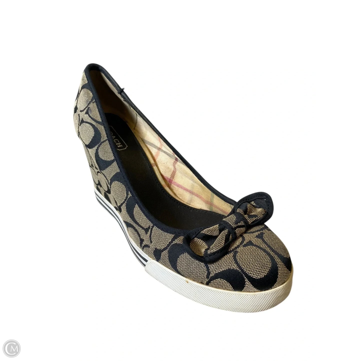 Shoes Designer By Coach In Black & Cream, Size: 10