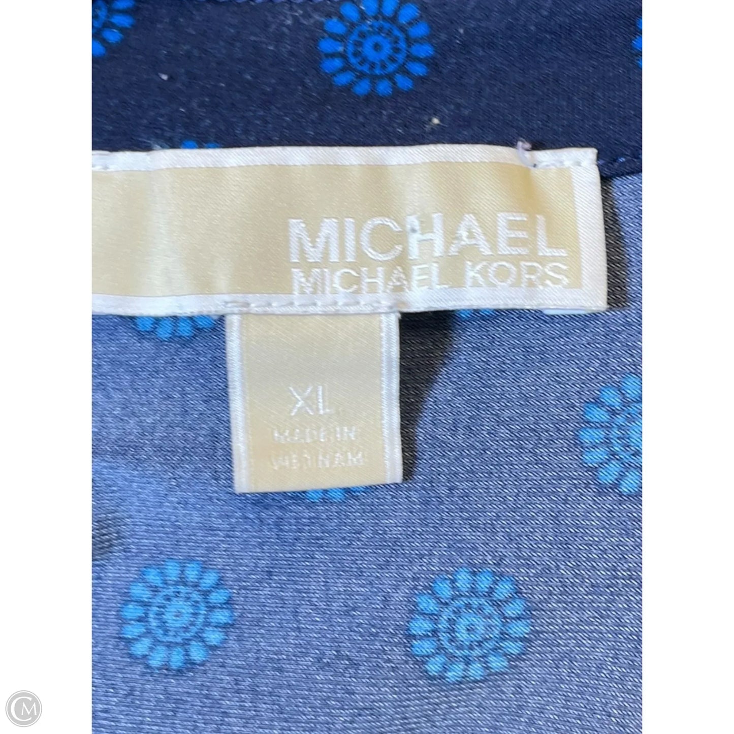 Top Long Sleeve By Michael By Michael Kors In Blue, Size: Xl