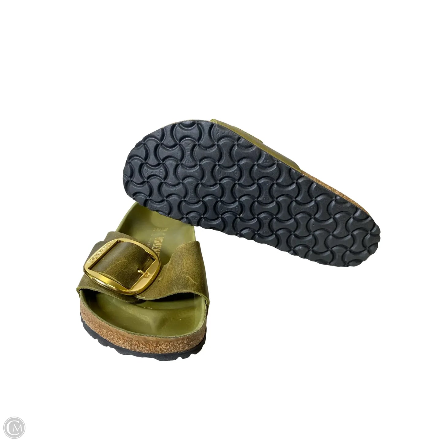 Sandals Flats By Birkenstock In Green, Size: 8