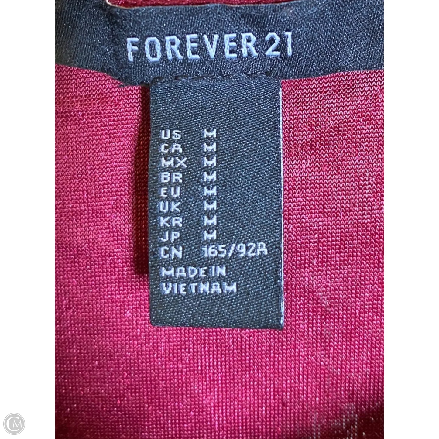Dress Casual Midi By Forever 21 In Red, Size: M