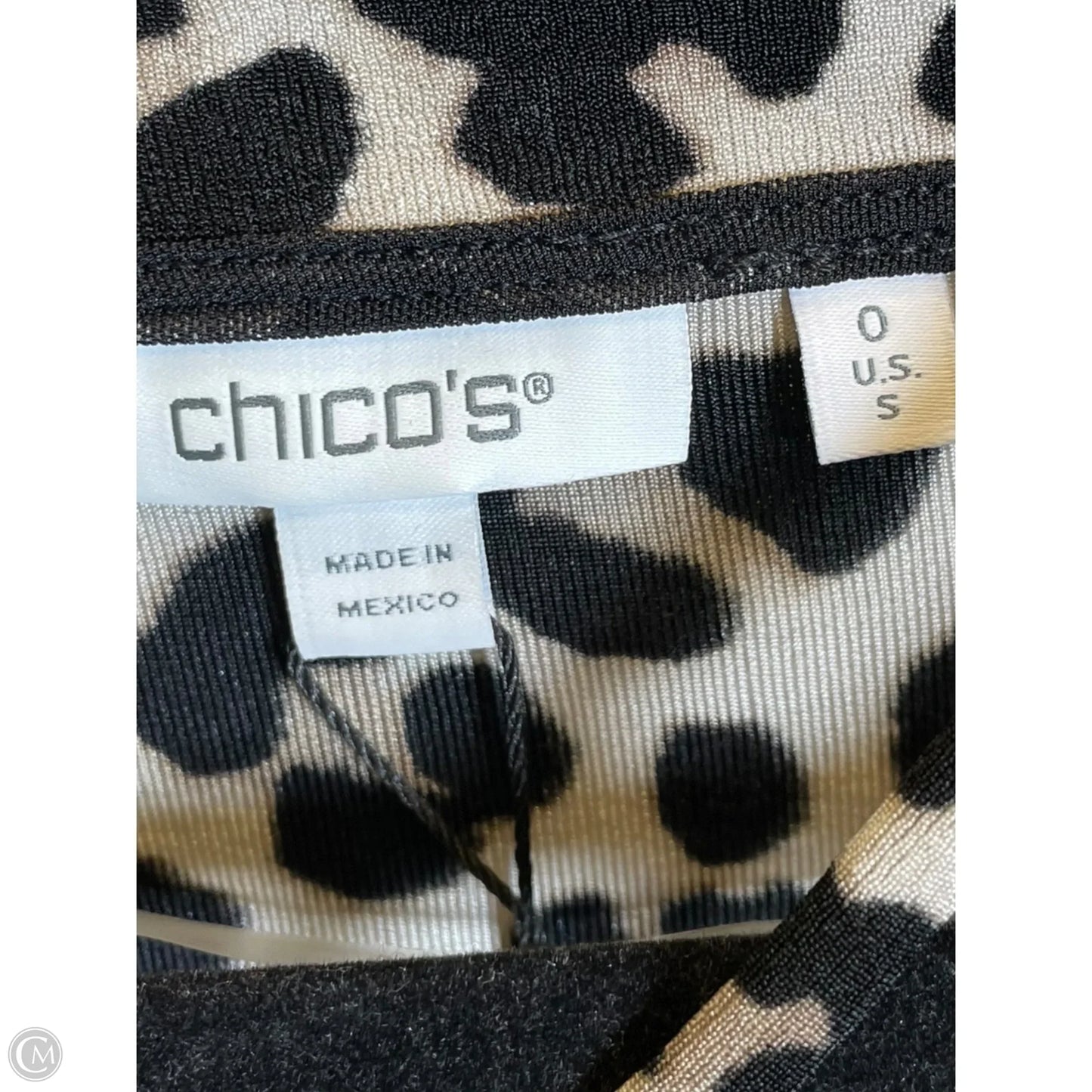 Top Long Sleeve By Chicos In Animal Print, Size: S
