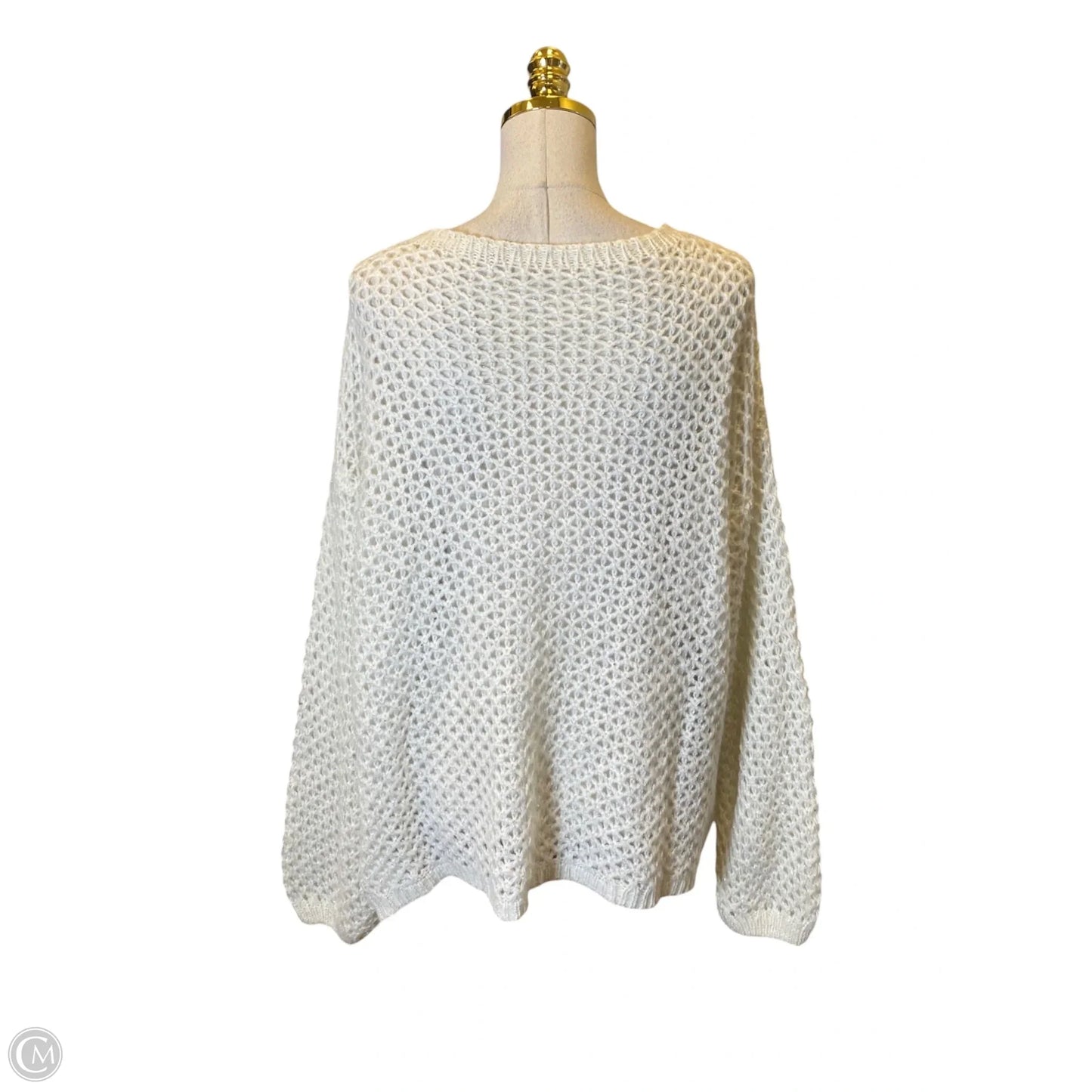 Sweater By Clothes Mentor In Cream, Size: M