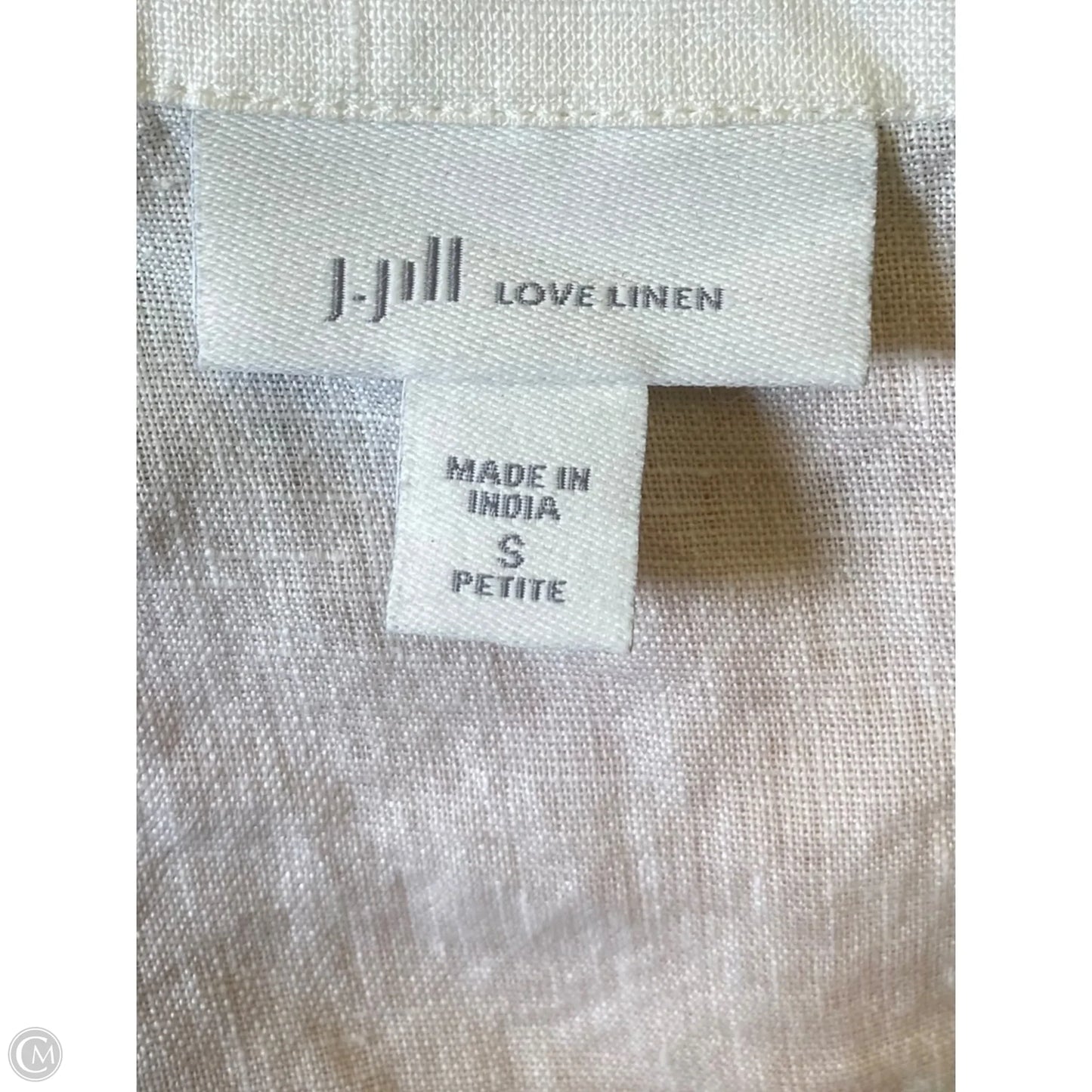 Top 3/4 Sleeve By J. Jill In White, Size: S