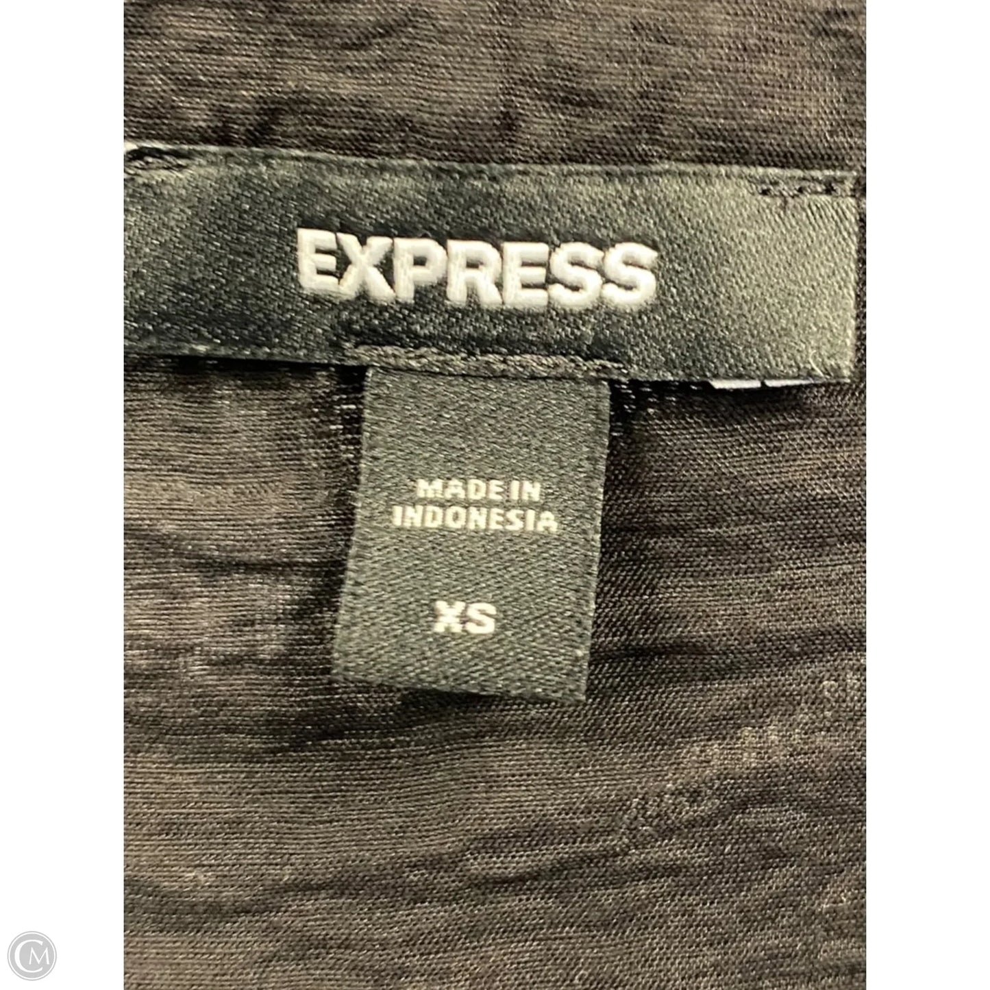 Top Long Sleeve By Express In Black, Size: Xs