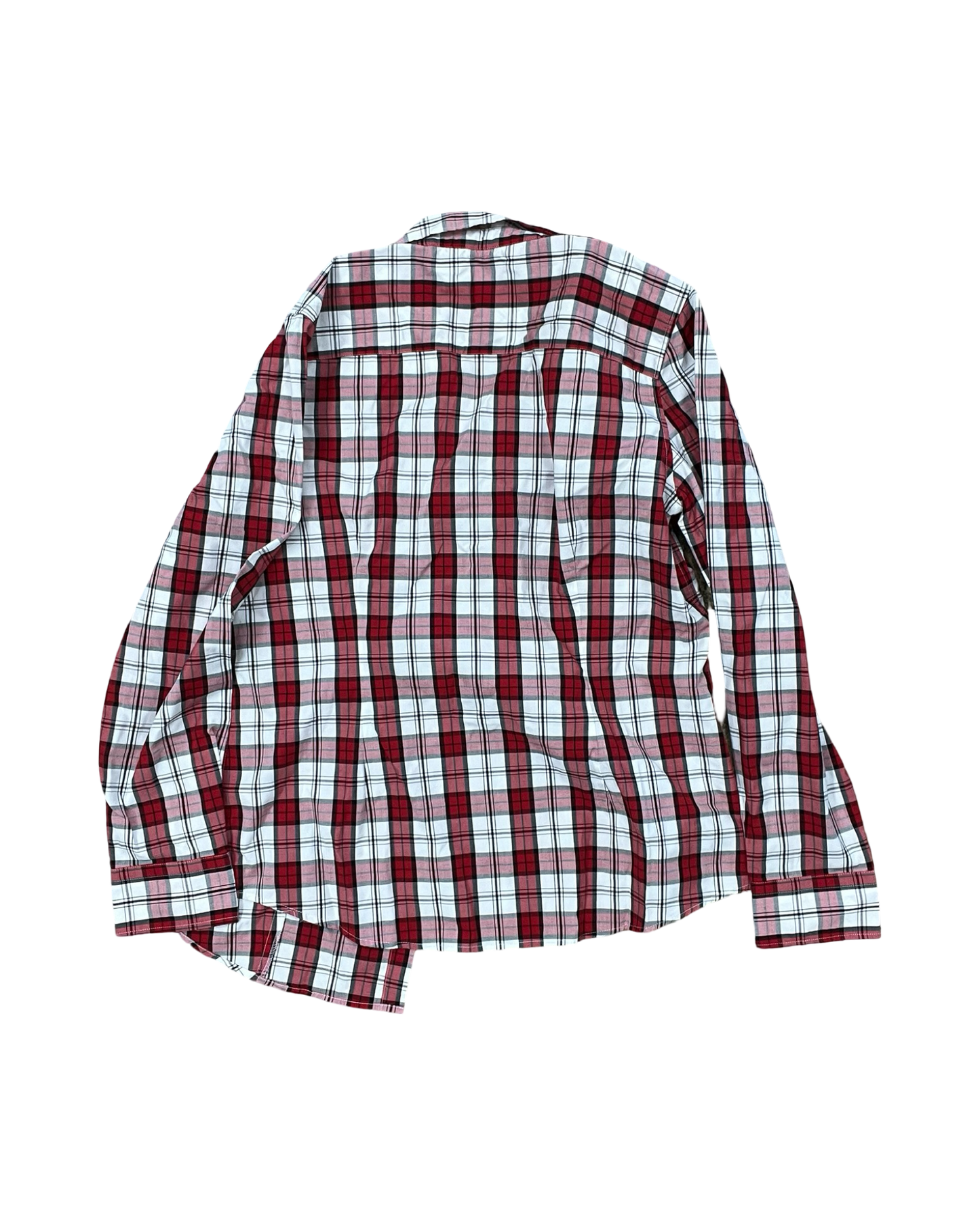 Blouse Ls By Talbots In Red & White, Size:L