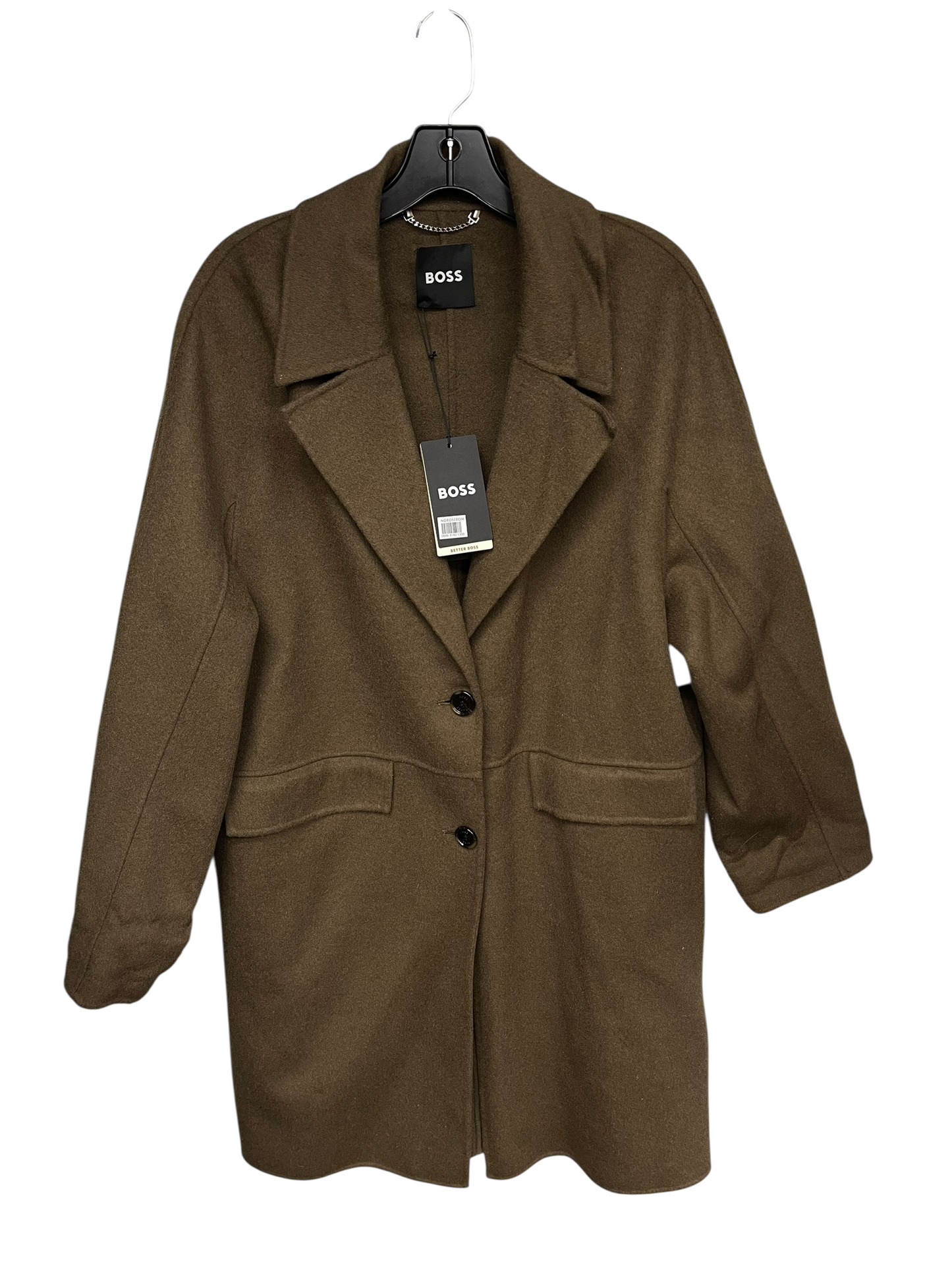 COAT TRENCH COAT by HUGO BOSS In BROWN, Size: 4