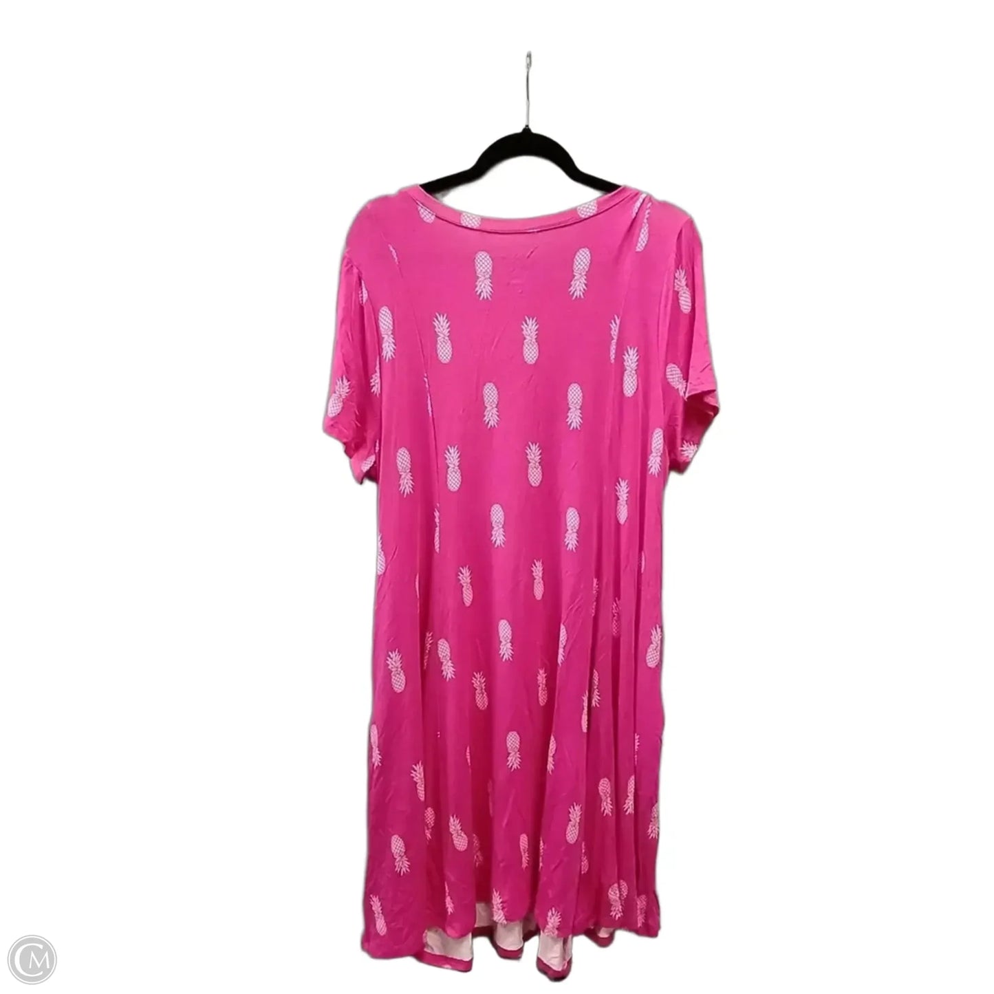 Dress Casual Maxi By Torrid In Pink & White, Size: Xl