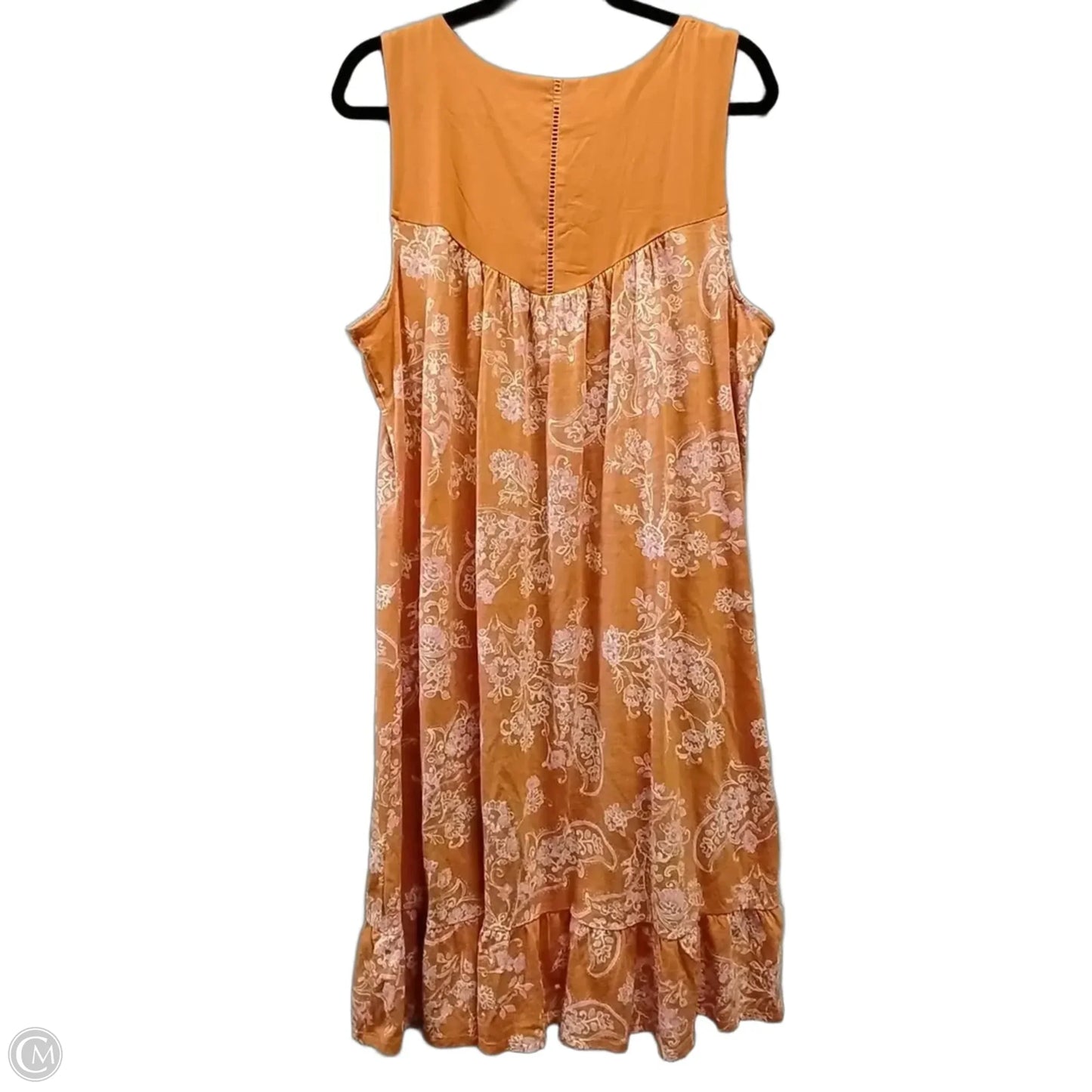 Dress Casual Maxi By Democracy In Orange, Size: 1x