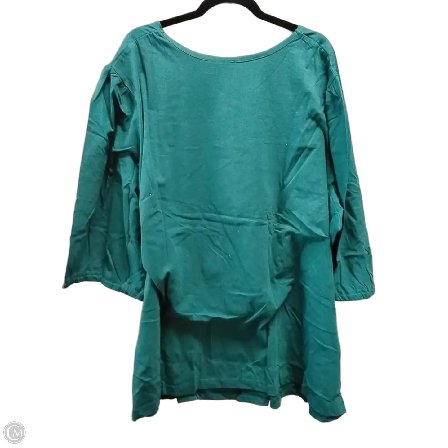 Top Long Sleeve By Roamans In Green, Size: 5