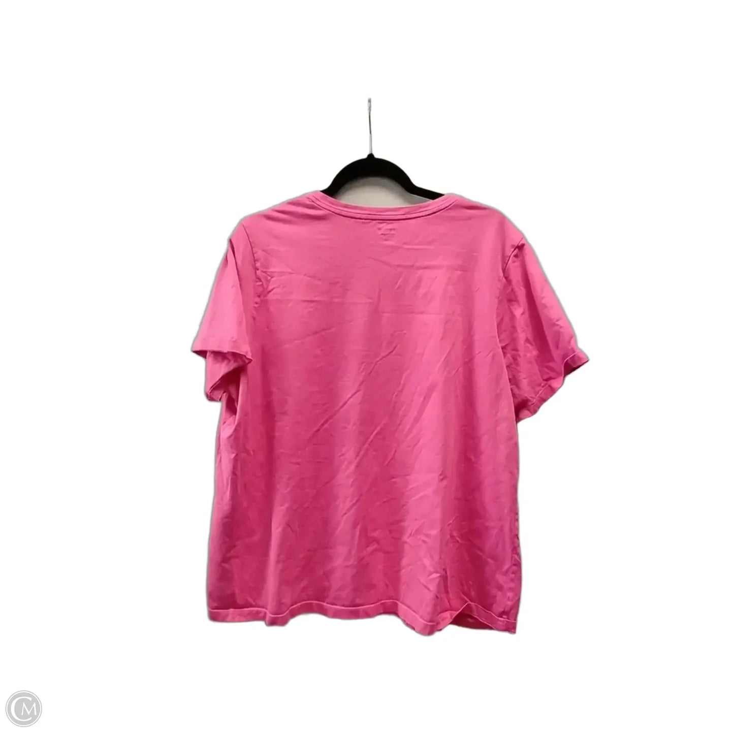 Top Short Sleeve By Lands End In Pink, Size: 1x