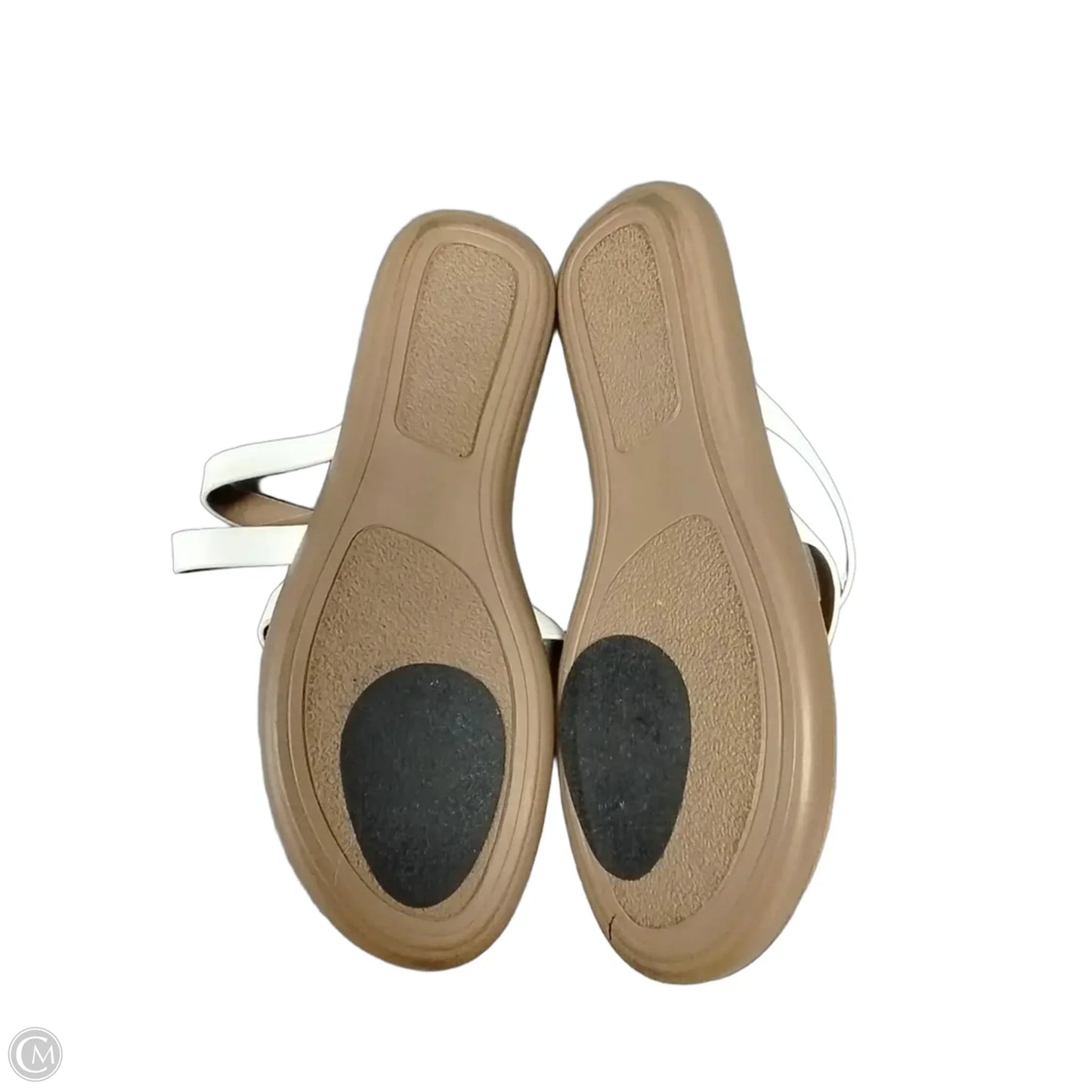 Sandals Flip Flops By Soda In White, Size: 10