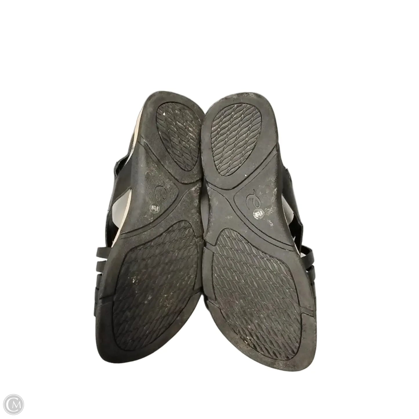 Sandals Flats By Easy Spirit In Black, Size: 8.5