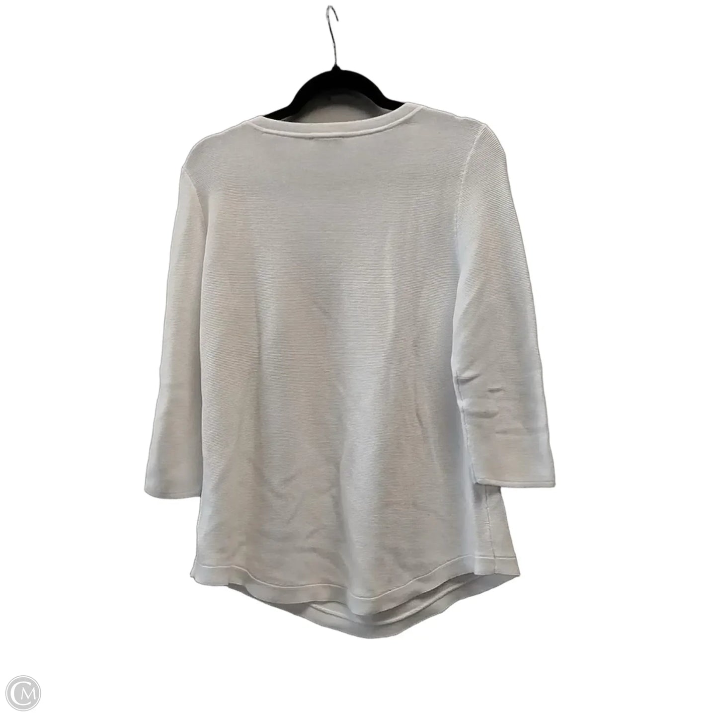 Sweater By Talbots In White, Size: M