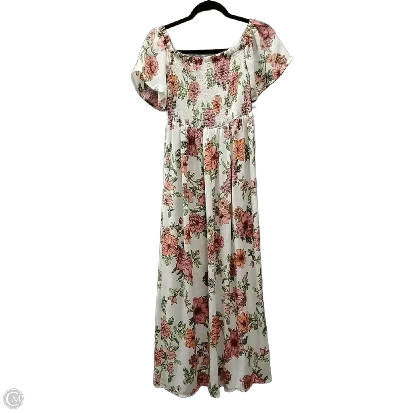 Dress Casual Midi By Clothes Mentor In Floral Print, Size: 10