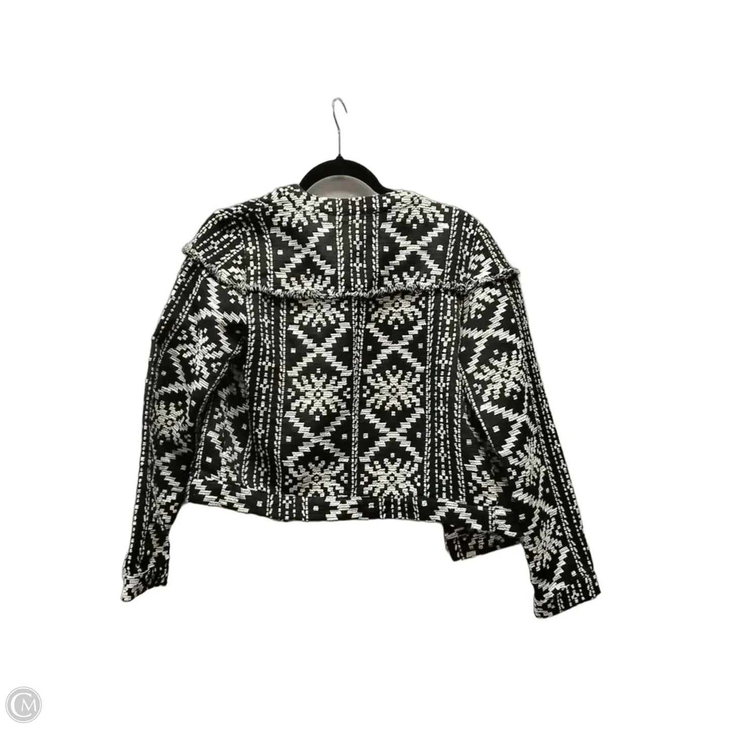 Jacket Other By Who What Wear In Black & White, Size: S