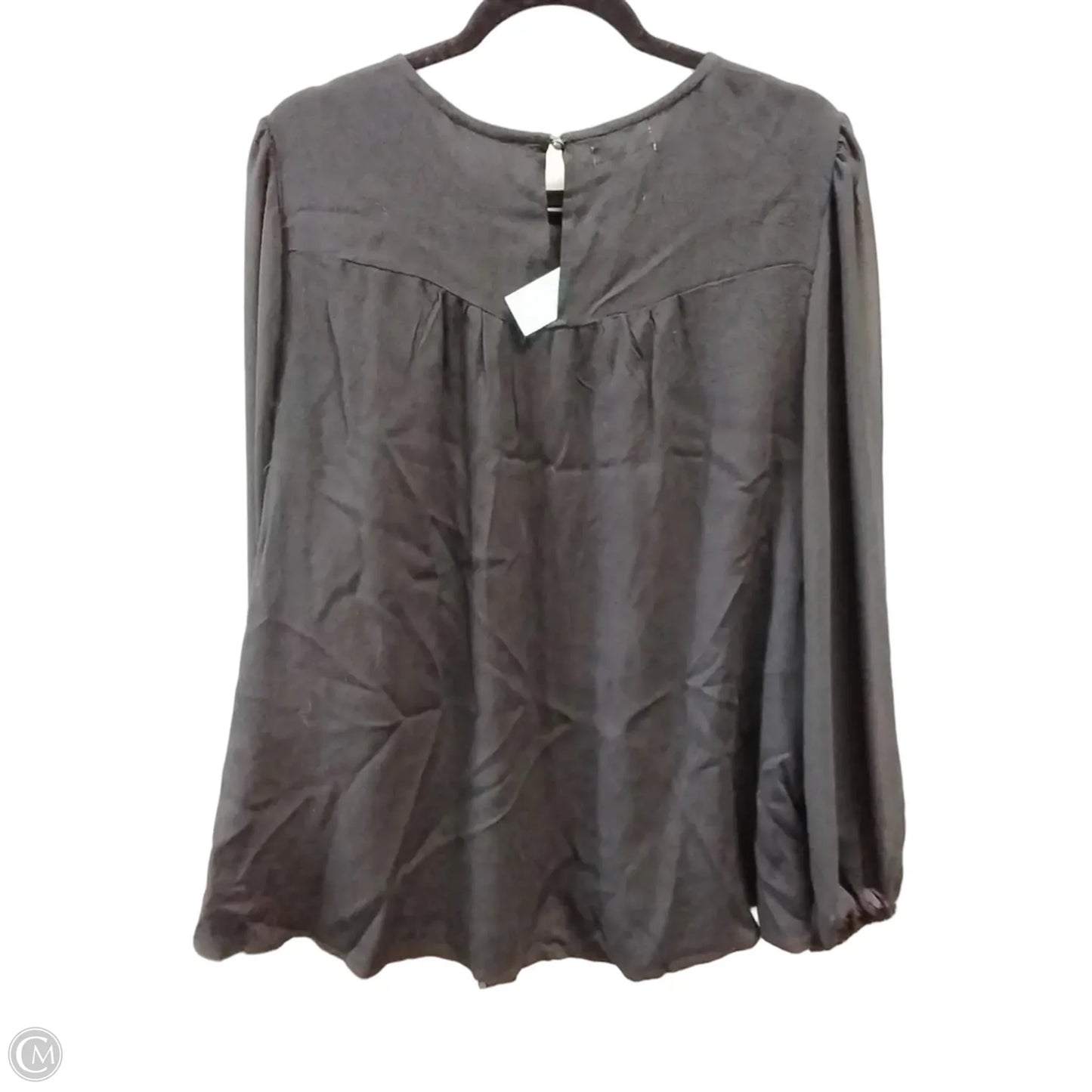 Blouse Long Sleeve By Maurices In Black, Size: 1x