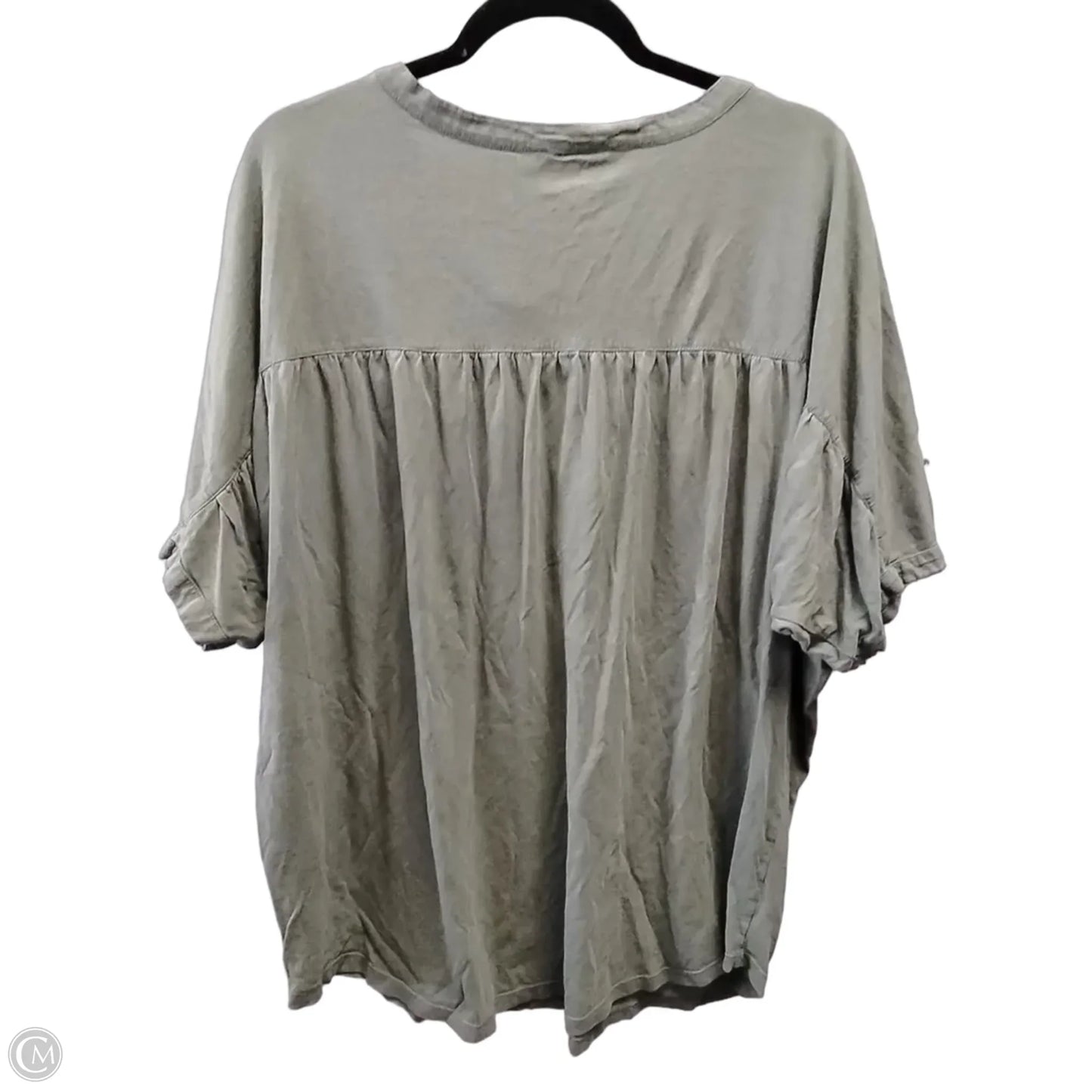 Top Short Sleeve By Banana Republic In Green, Size: Xl