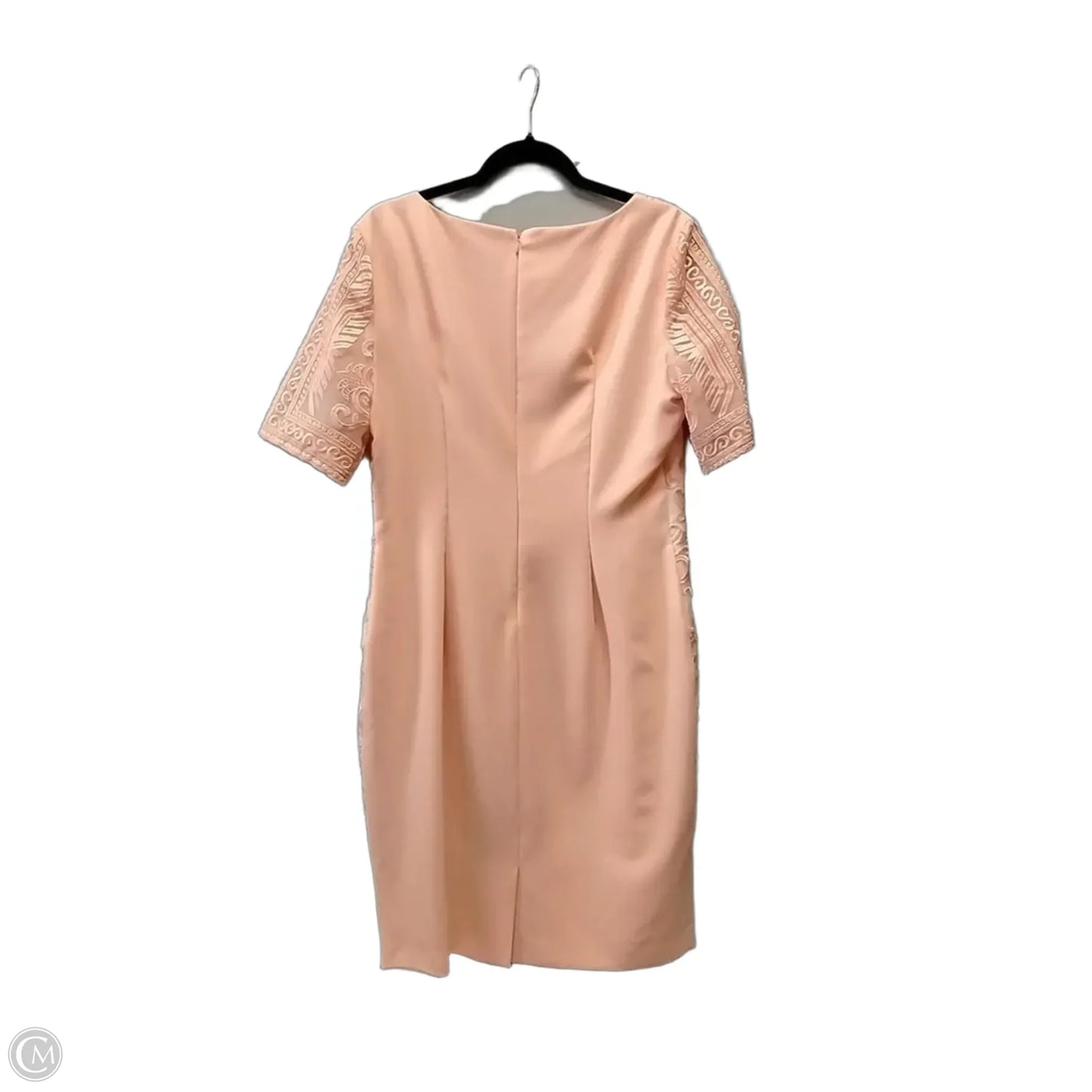 Dress Casual Midi By Clothes Mentor In Orange, Size: 12