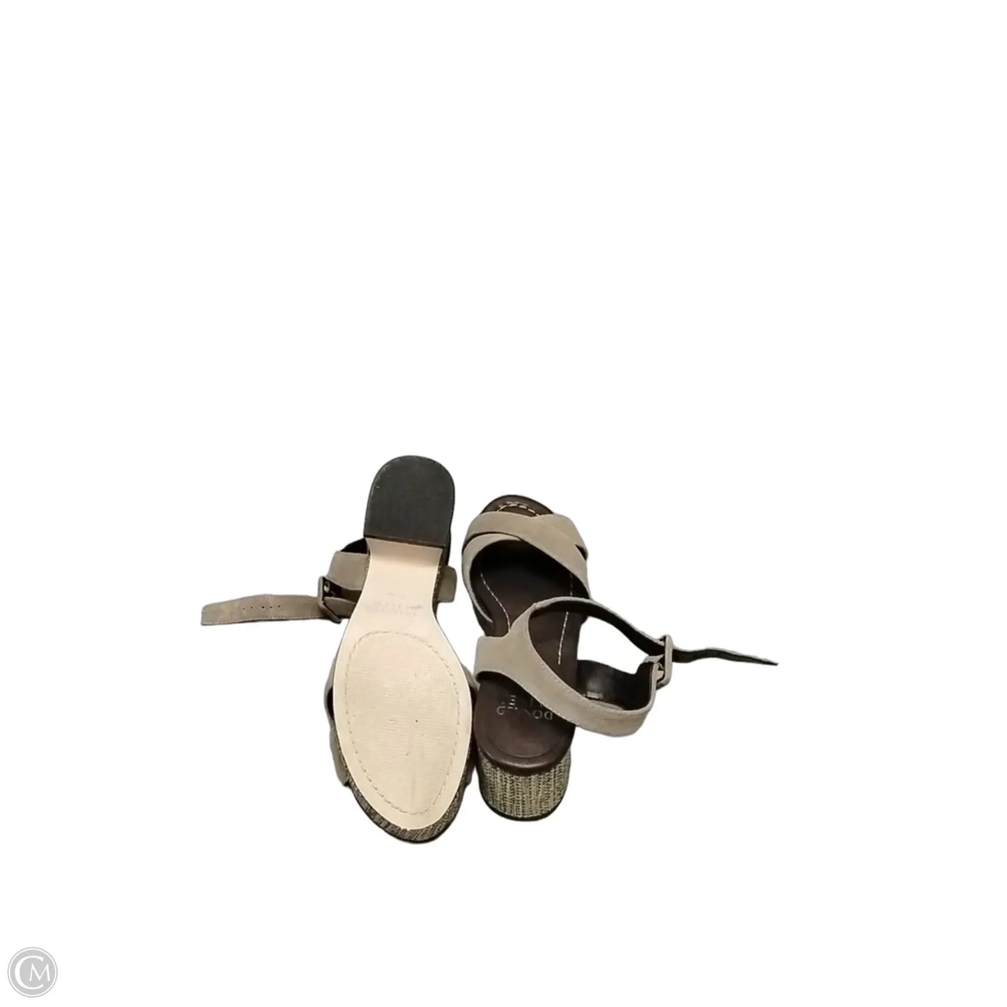 Sandals Heels Block By Donald Pliner In Tan, Size: 7.5