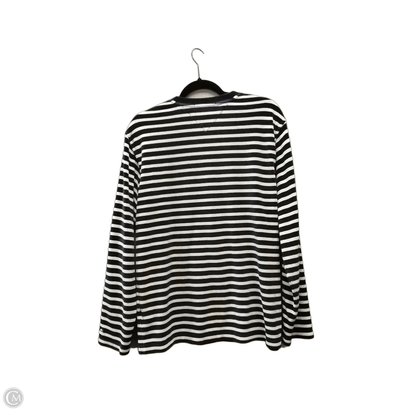 Top Long Sleeve By Tommy Hilfiger In Striped Pattern, Size: M
