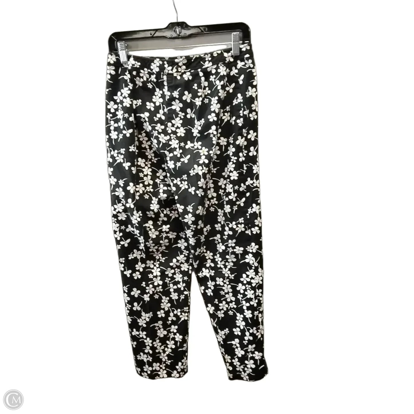 Pants Cropped By Loft In Floral Print, Size: 8