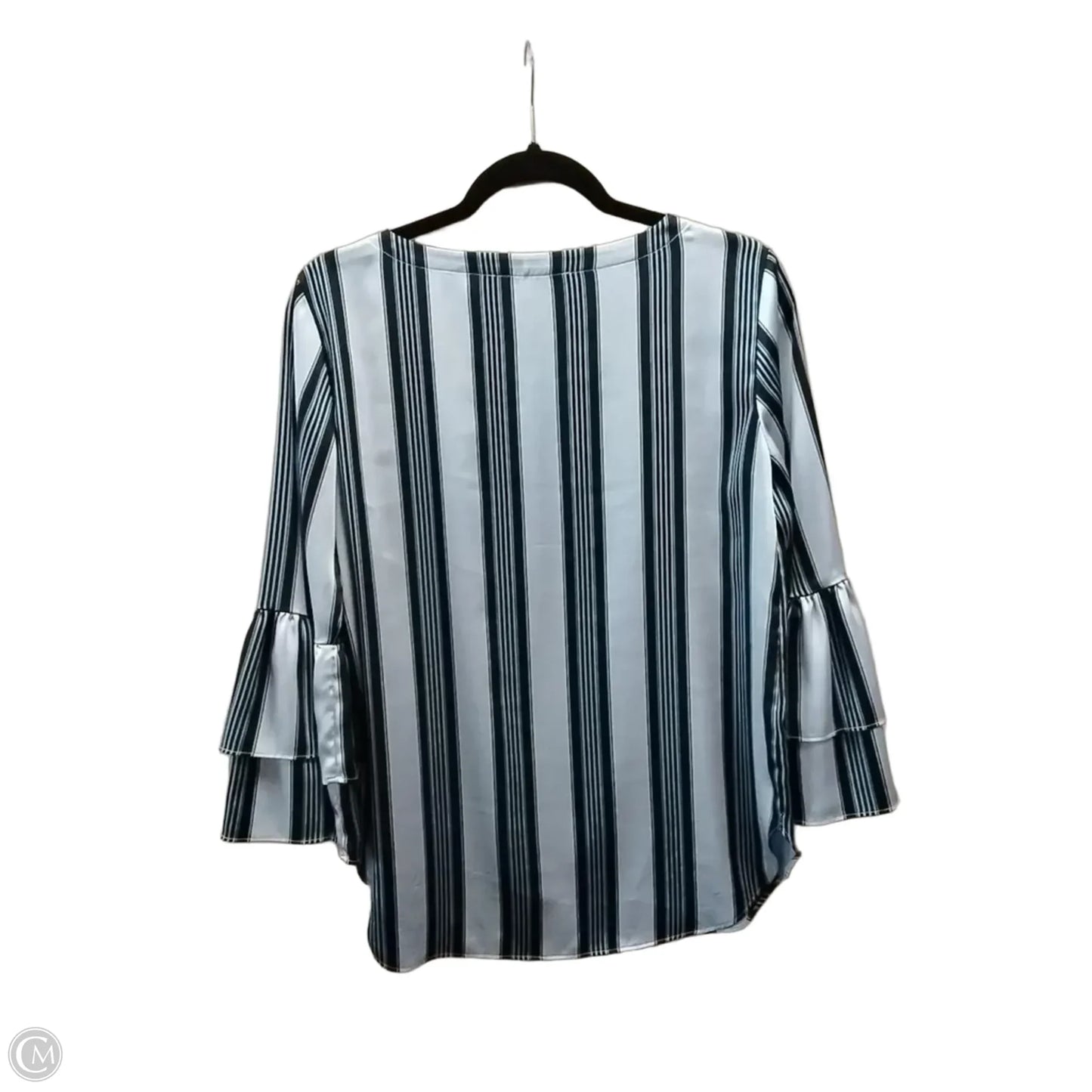 Blouse Long Sleeve By Loft In Blue, Size: S
