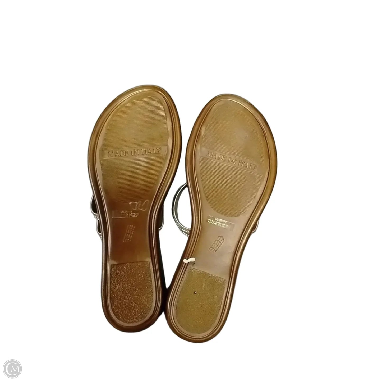 Sandals Flip Flops By Toscanella In Bronze, Size: 9