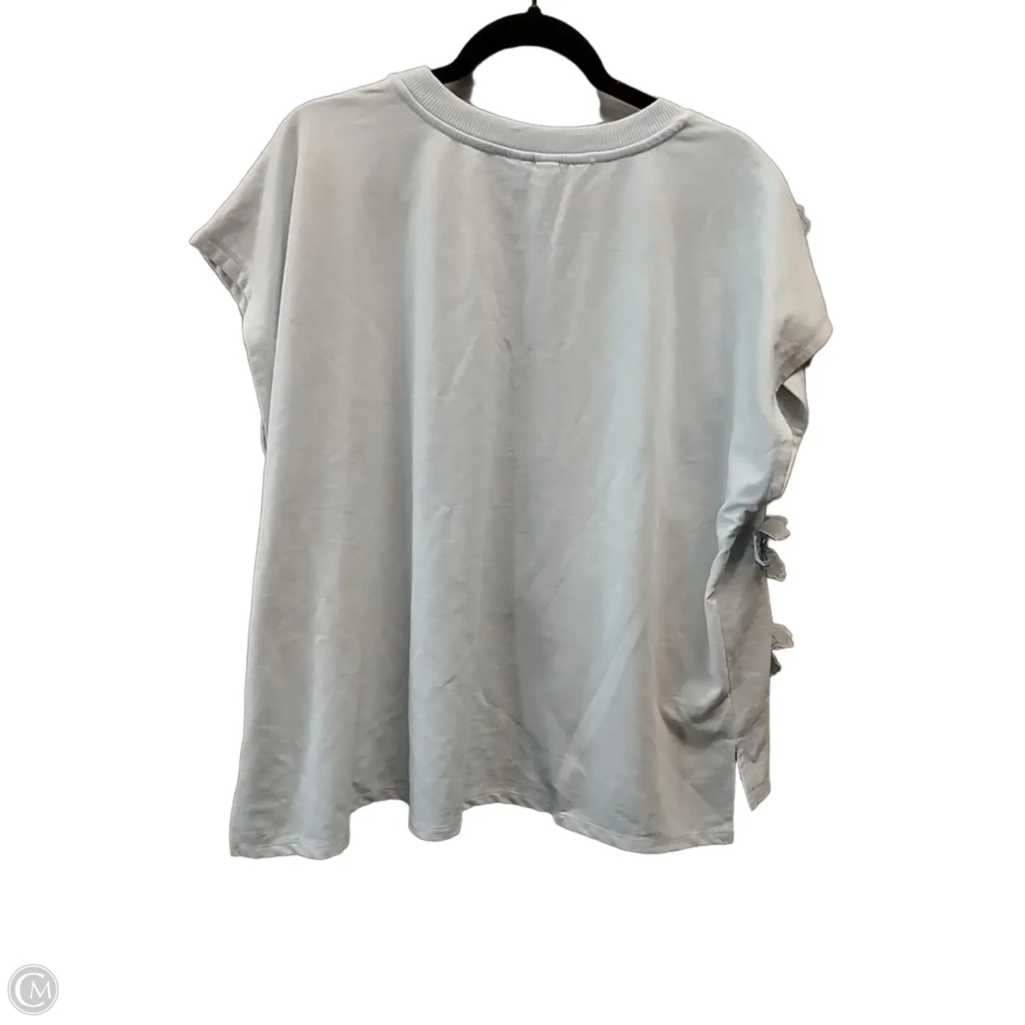 Top Short Sleeve By Cato In Blue, Size: 1x