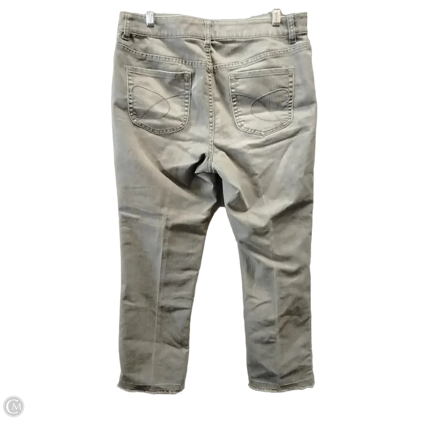 Jeans Straight By Chicos In Grey, Size: 12