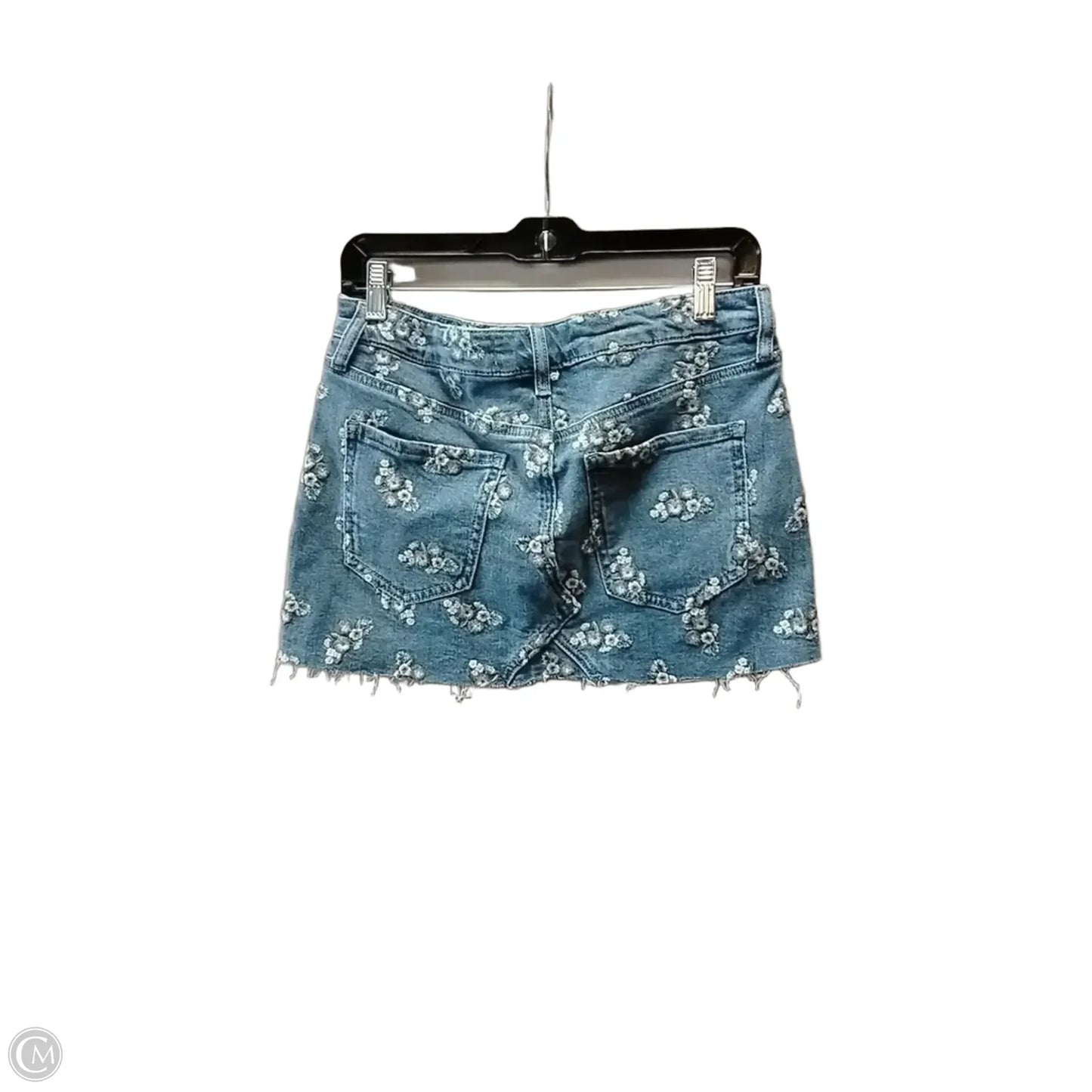Skirt Mini & Short By Altard State In Blue Denim, Size: 2