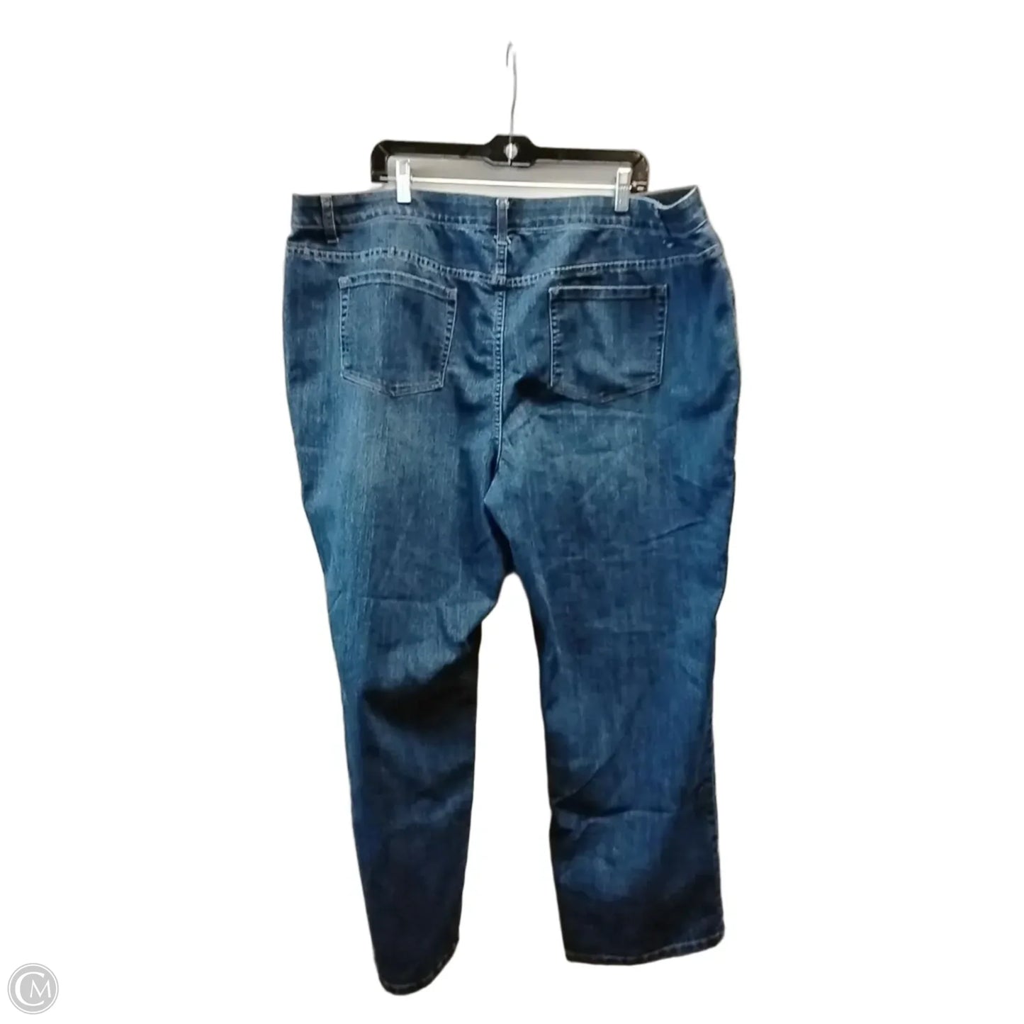 Jeans Wide Leg By Cj Banks In Blue, Size: 24w