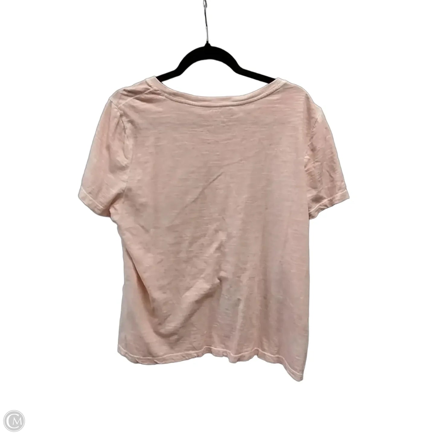 Top Short Sleeve By Chicos In Peach, Size: M
