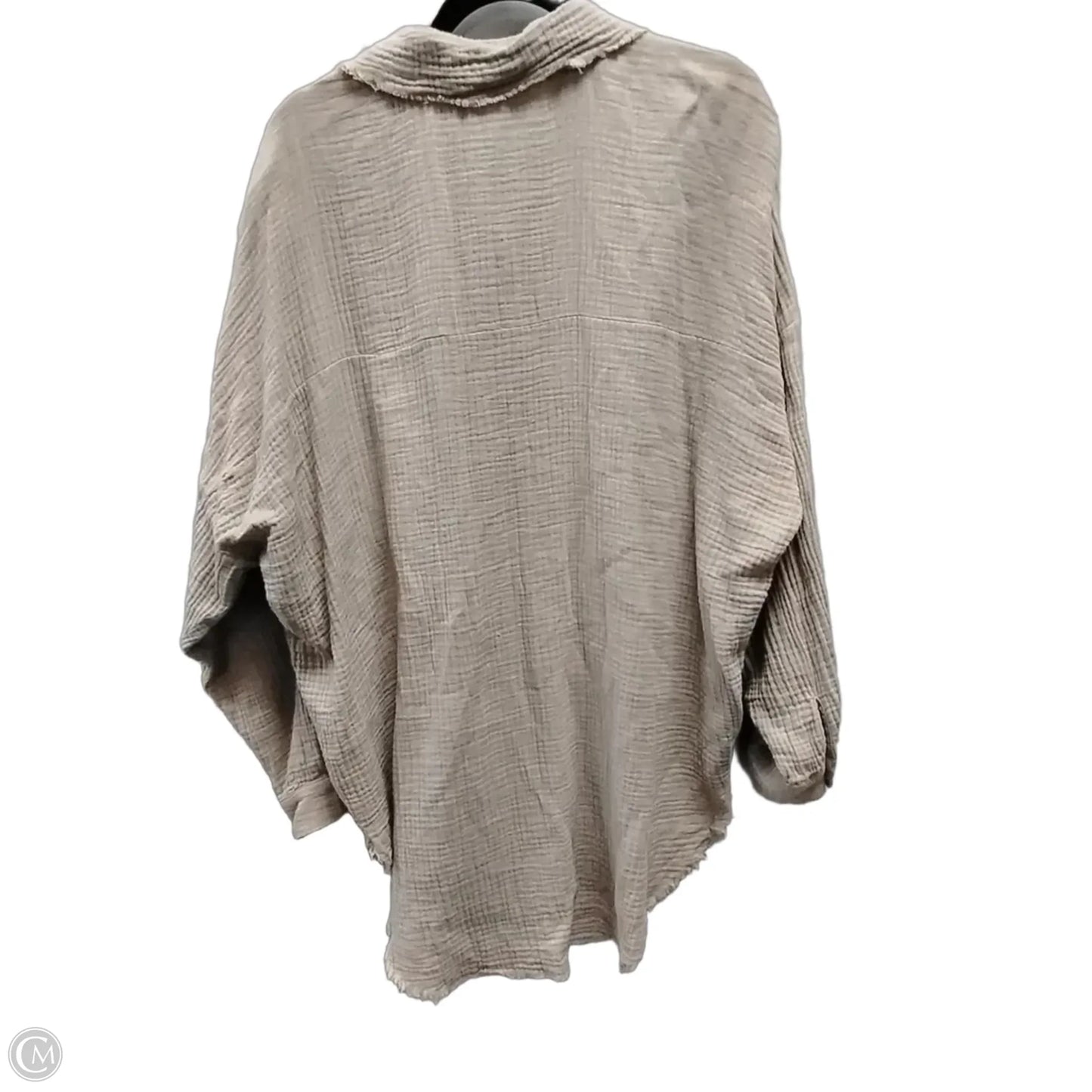 Top Long Sleeve By Zenana In Brown, Size: Xl