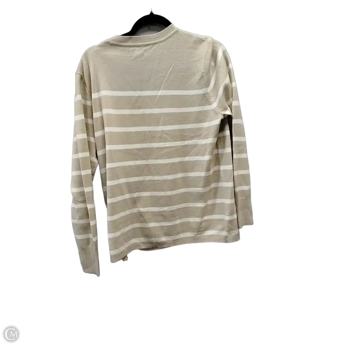 Sweater By Croft And Barrow In Striped Pattern, Size: L
