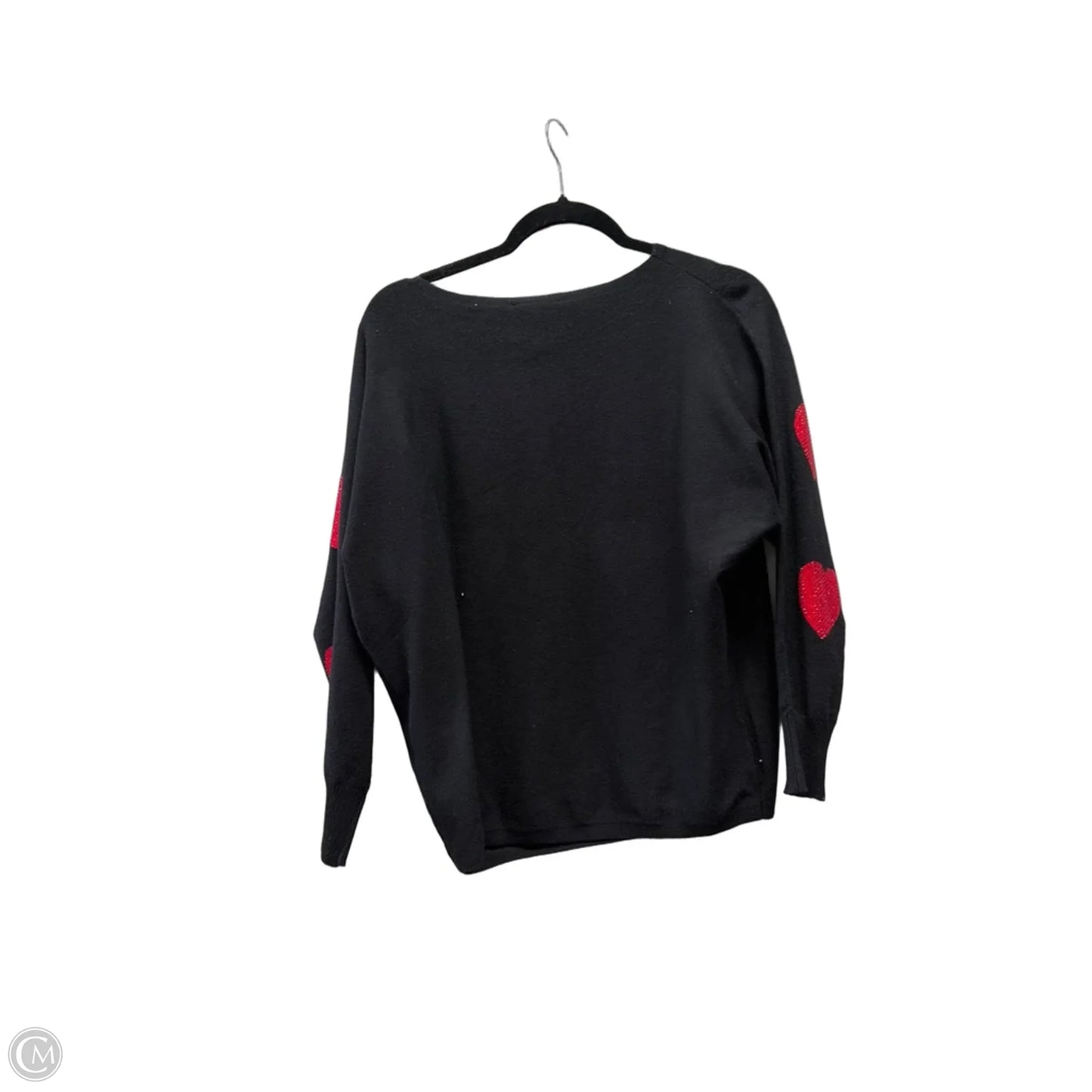 Sweater By Clothes Mentor In Black & Red, Size: S