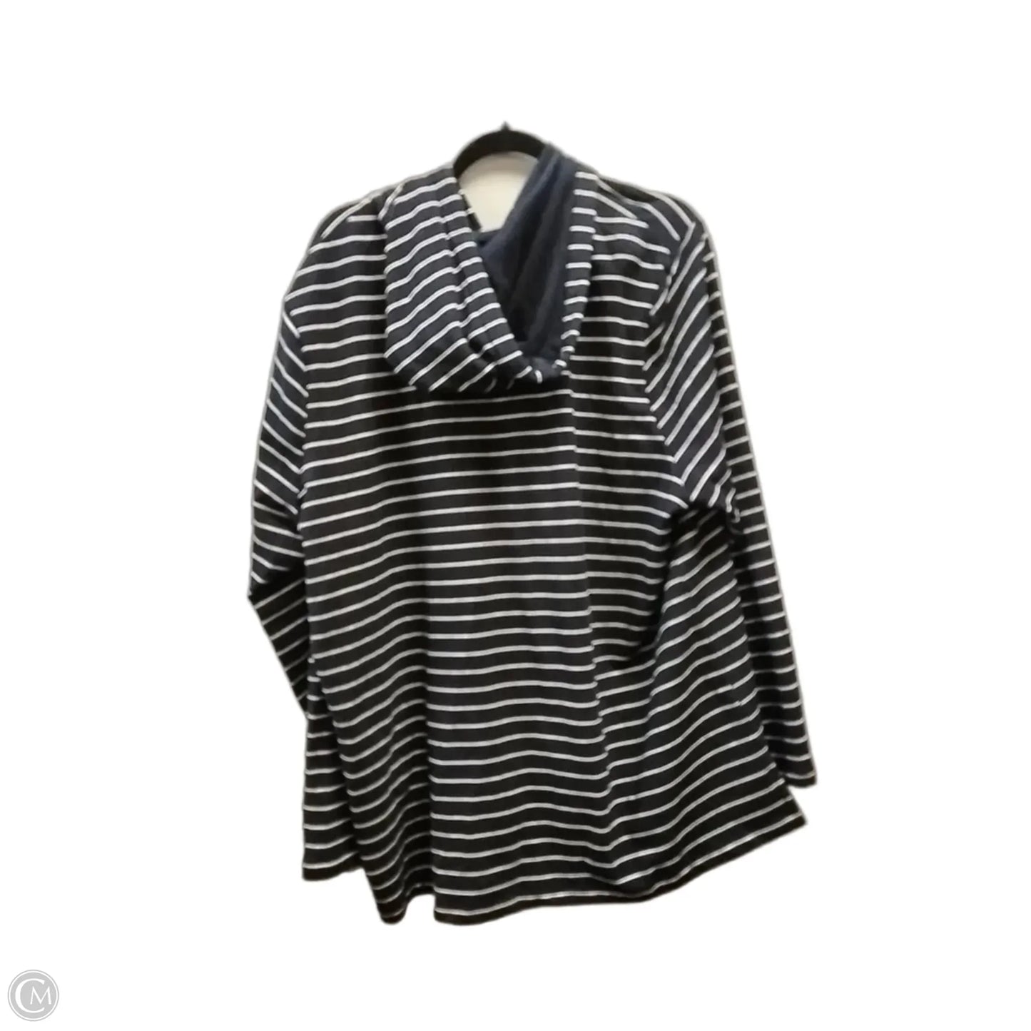 Sweatshirt Hoodie By Talbots In Striped Pattern, Size: 3x