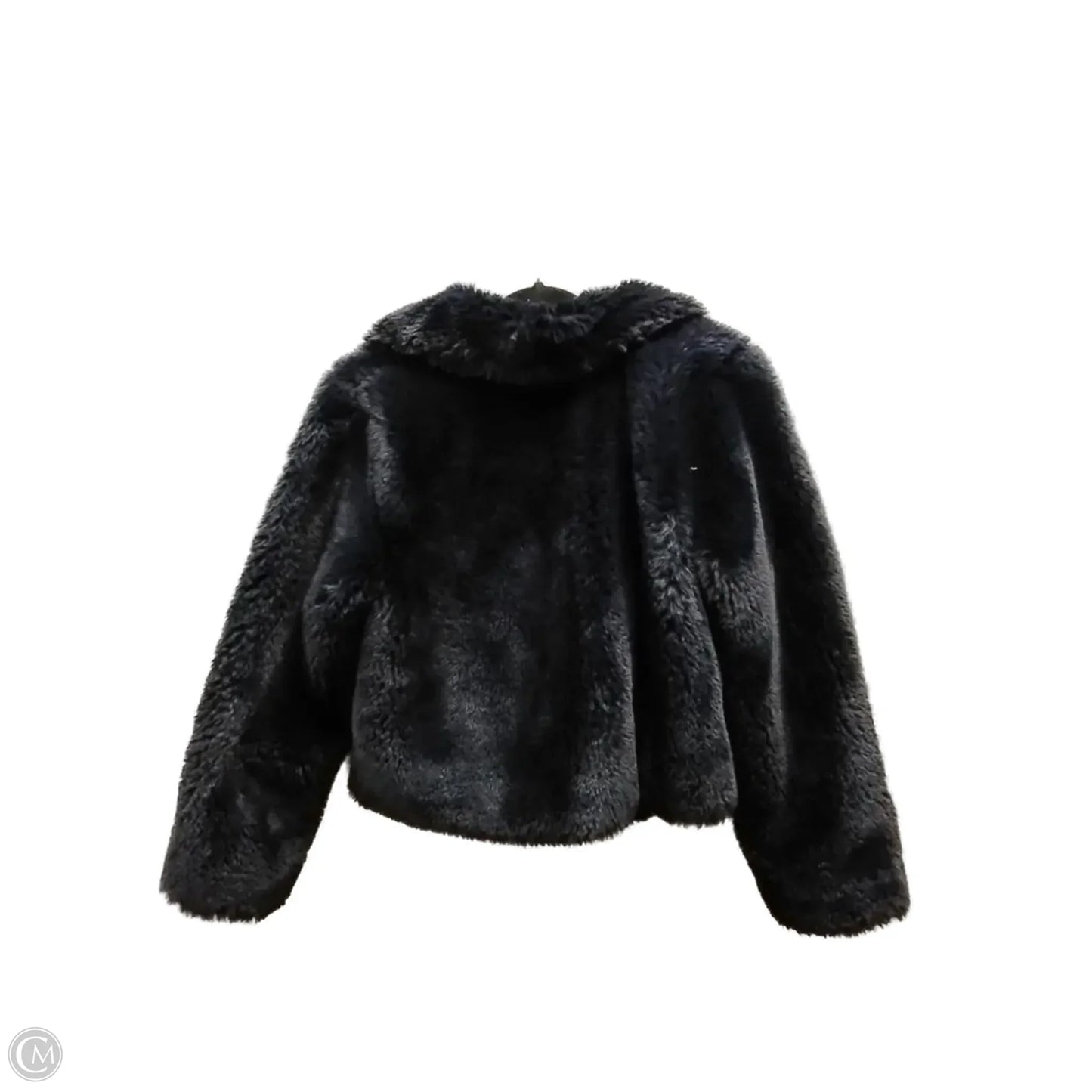 Coat Faux Fur & Sherpa By Clothes Mentor In Navy, Size: Xs