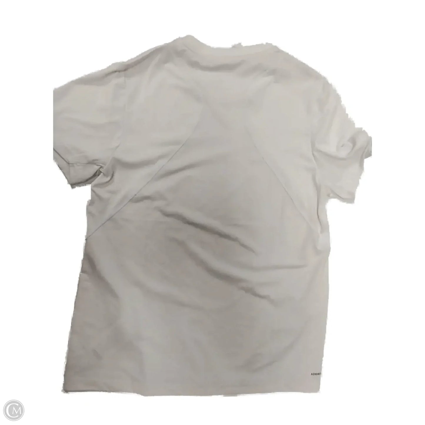 Athletic Top Short Sleeve By Adidas In White, Size: S